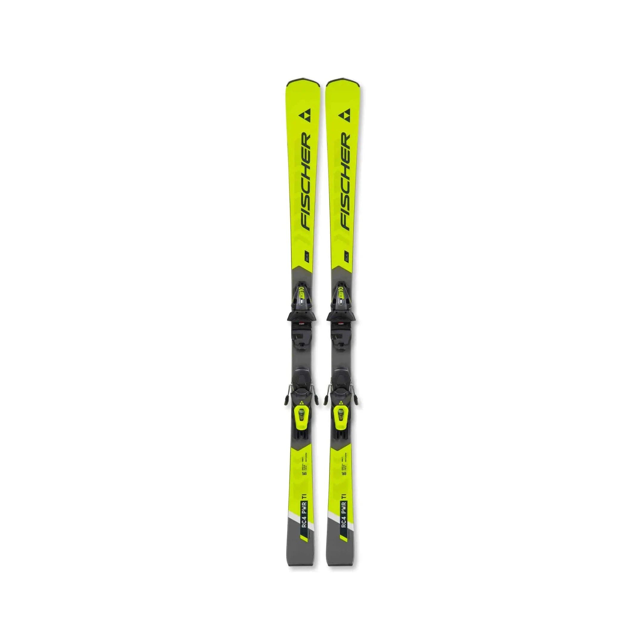 Fischer RC4 POWER TI Ski with FIT40821 RS10 GW Binding 2025 - High-Performance All-Mountain Skis for Men & Women | Perfect for Groomed Trails, Powder, and Freeride Adventures