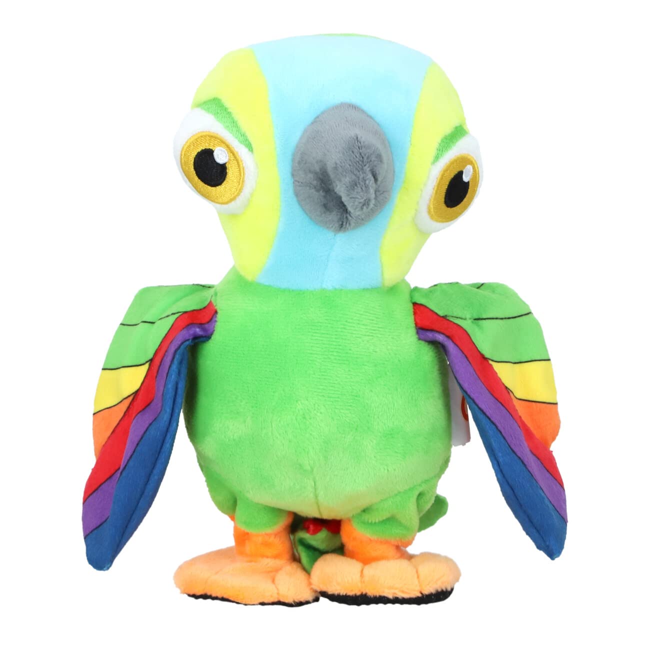 Interactive Pepe the Parrot Plush Toy - 20CM Musical Stuffed Animal Repeats, Walks & Plays Songs - Perfect for Kids' Playtime, Birthday Gifts & Nursery Decor - La Granja De Zenon Collection from El Reino Infantil