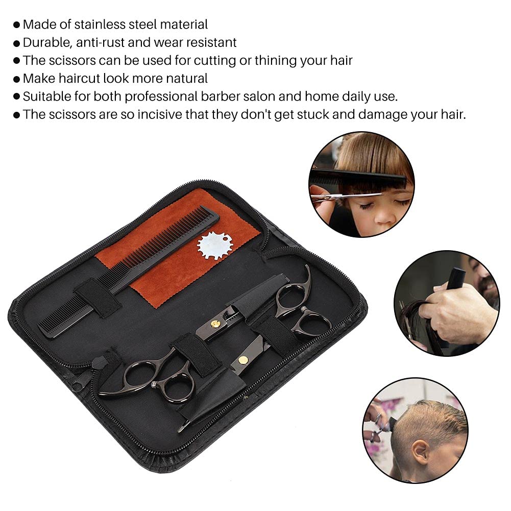 Professional Hair Cutting Scissors Set - 6 Inch Salon Shears & Thinning Scissors Kit for Barbers & Home Use | Perfect for Hair Styling, Trimming & Texturizing
