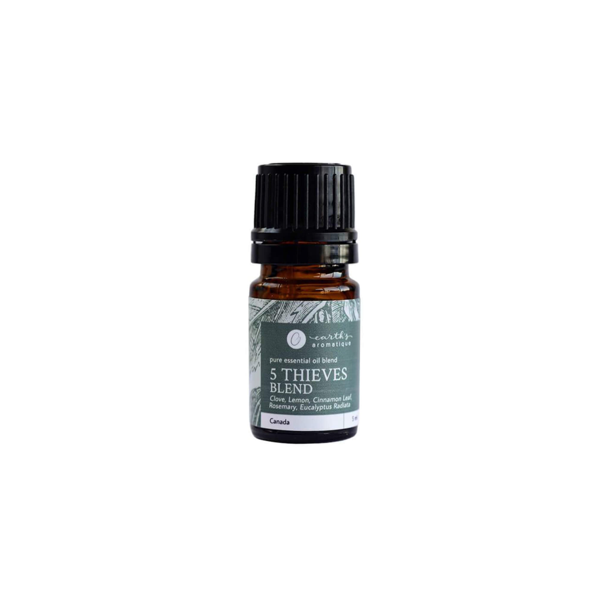 5 Thieves Essential Oil Blend - Natural Immune Support & Aromatherapy for Home, Diffuser & DIY Cleaning
