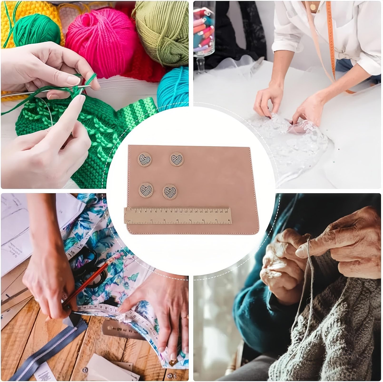 Magnetic Knitting Chart Holder - Foldable Cross Stitch Pattern Board for Knitting & Crochet Projects | Portable Craft Accessory for Knitters & Crocheters | Perfect for Travel, Home & Craft Room Organization