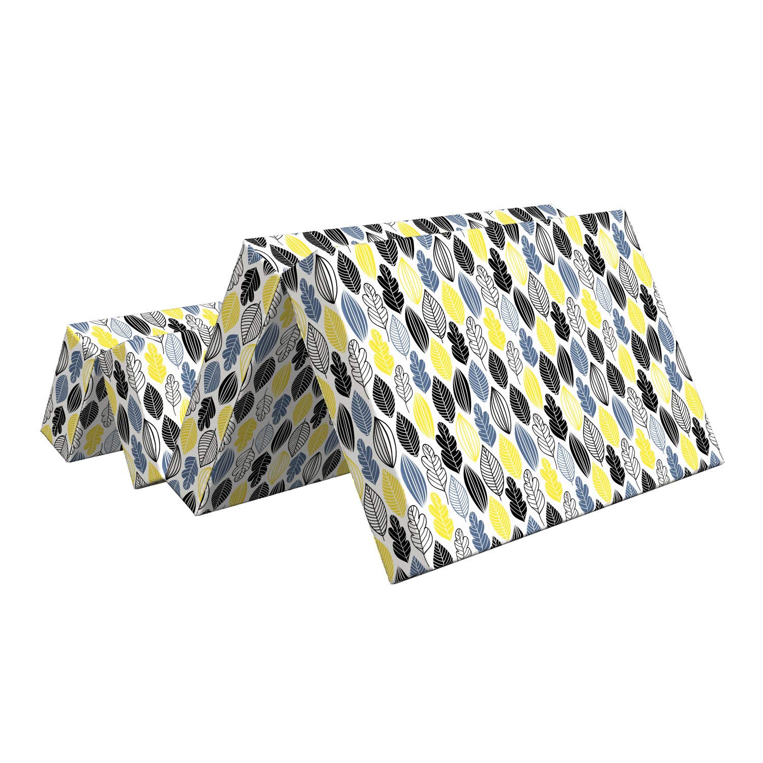 Ambesonne Autumn Foldable Mattress - Abstract Leaves Design, 74.8