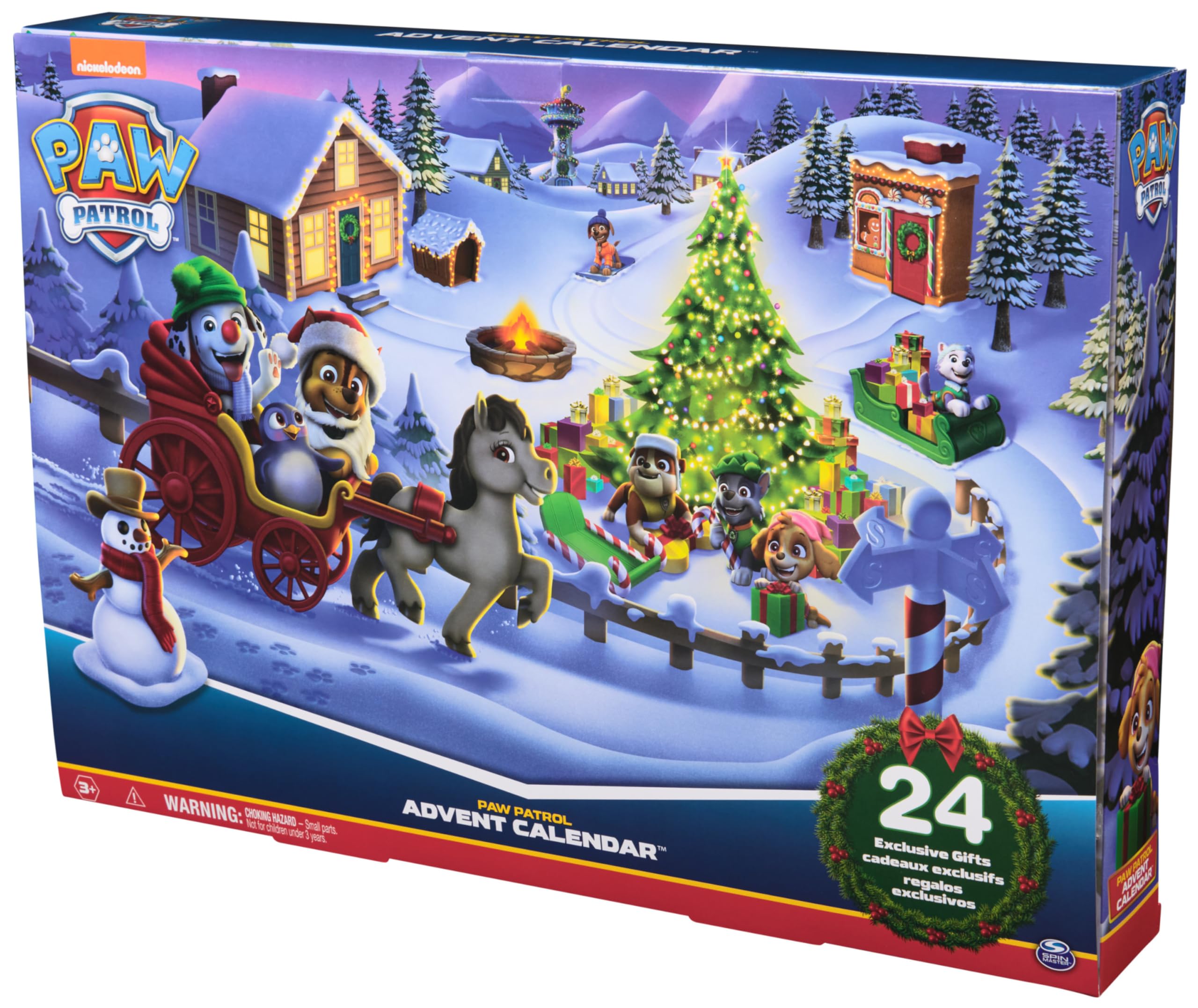 PAW Patrol 2024 Advent Calendar - 24 Surprise Toys with Figures & Accessories | Fun Holiday Countdown Gift for Kids Ages 3+ | Perfect for Christmas Stocking Stuffers & Family Countdown Traditions