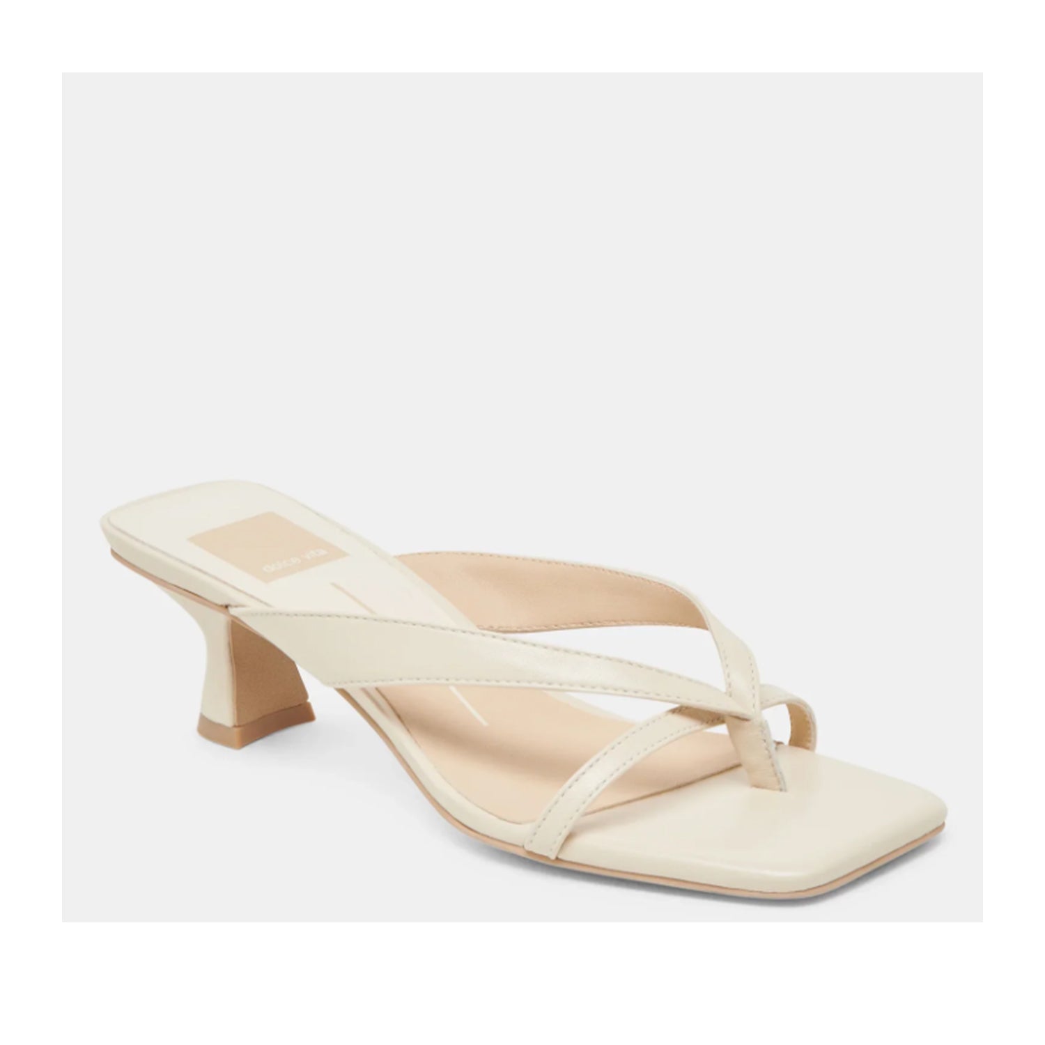 Dolce Vita Women's Brevel Off White Leather Sandals - Comfortable Summer Casual Shoes for Beach, Vacation & Everyday Wear