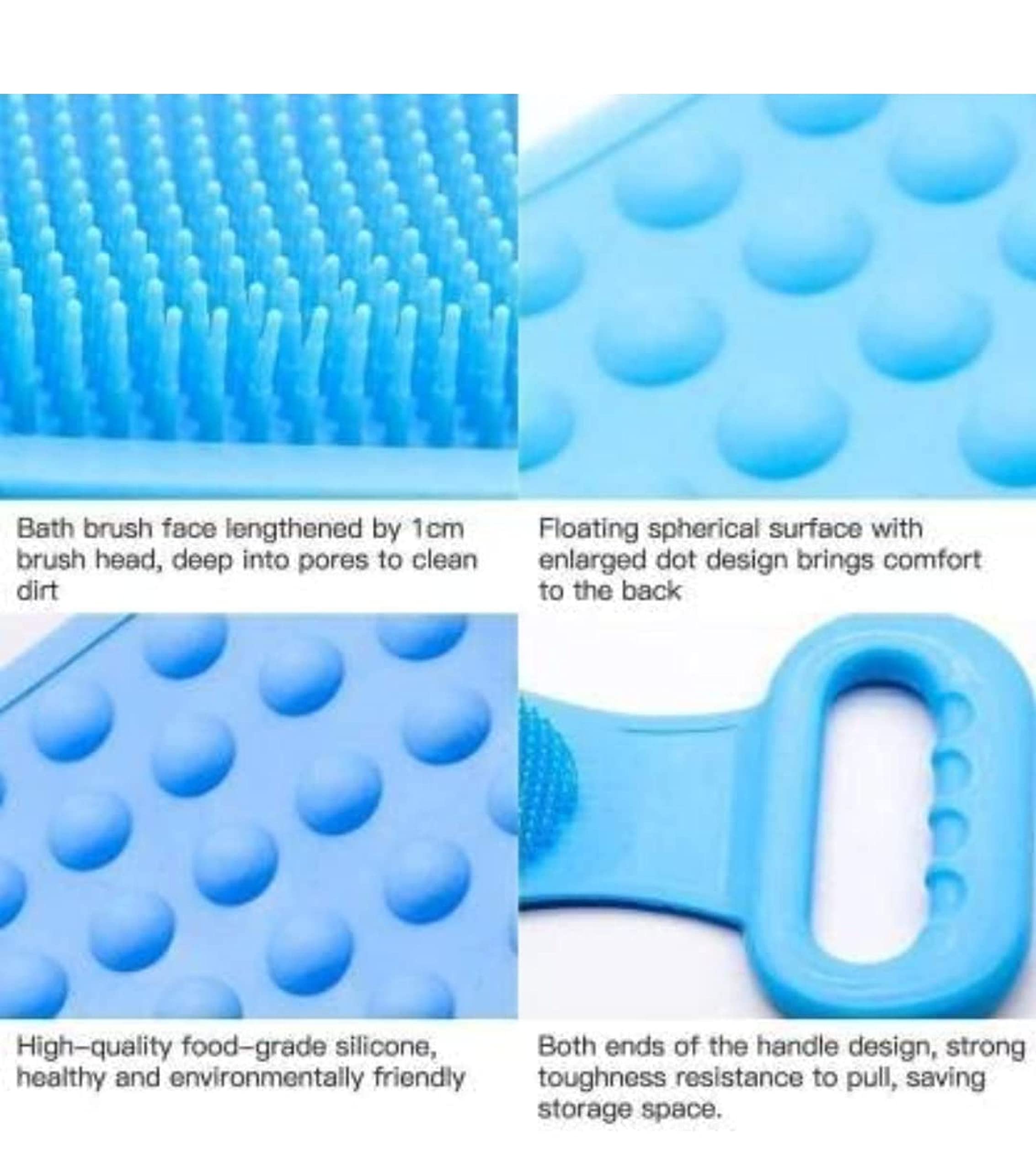Veentus Silicone Body Scrubber - Double-Sided Exfoliating Brush for Deep Skin Cleansing & Dead Skin Removal - Shower Massage Scrubber for Men & Women (Multicolor) - Perfect for Spa, Bath & Relaxation at Home