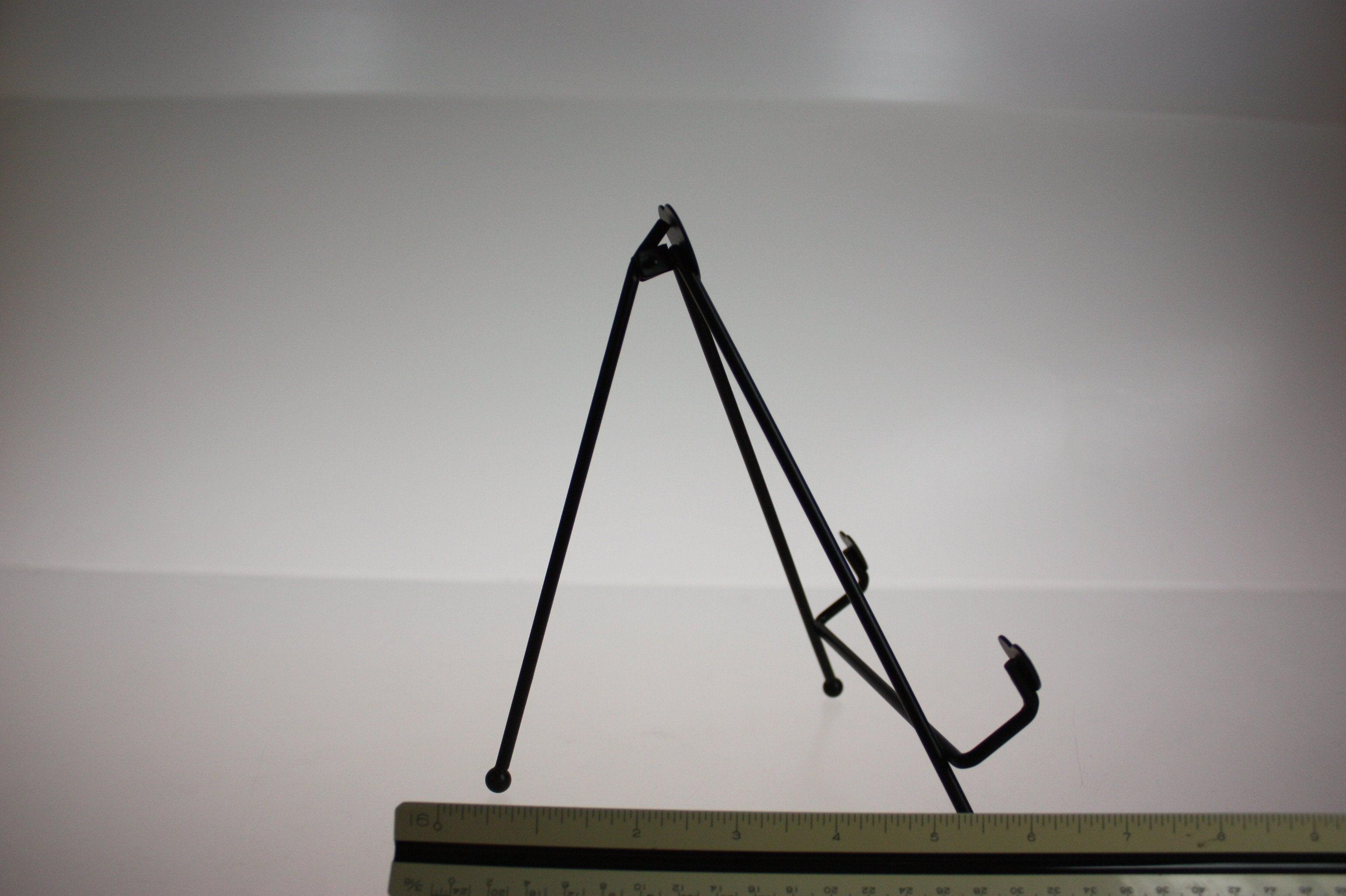 6 Pack Heavy Duty Iron Folding Easels for Artists - Adjustable Display Stands for Canvas, Chalkboards & Signage (Indoor/Outdoor Use)