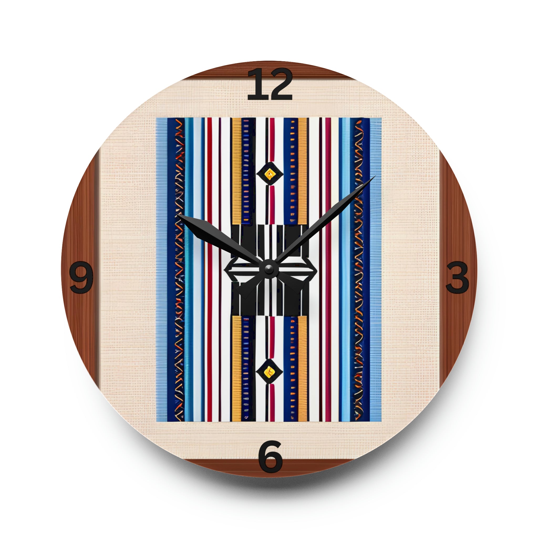 Stylish Acrylic Wall Clock - Square or Round Design with Nevada Strips | Modern Home & Office Decor | Perfect for Living Room, Bedroom or Workspace