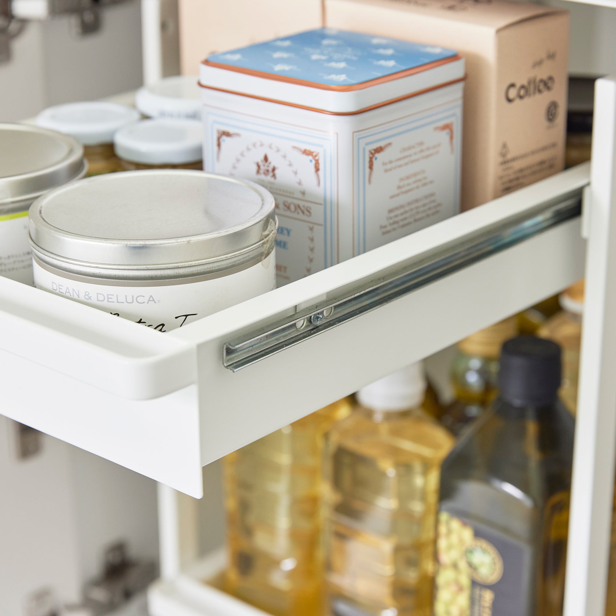 2-Tier Pull Out Shelf Organizer - Heavy Duty Steel Kitchen Cabinet Storage for Pots, Pans & Spices - Perfect for Pantry, Under Sink & Closet Organization