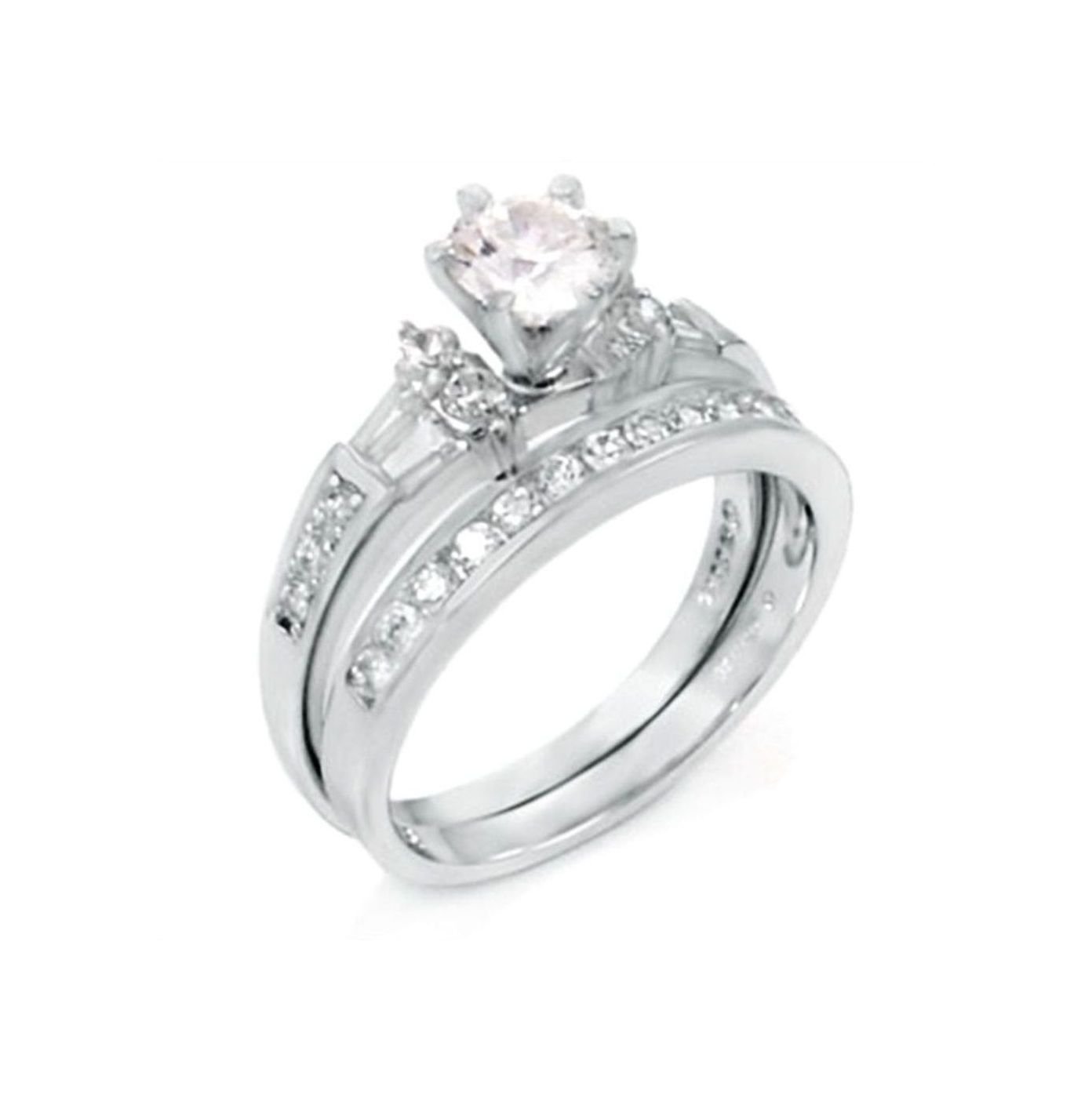 925 Sterling Silver 0.80 Carat Wedding Ring Set for Women - Elegant Bridal Jewelry for Engagement, Anniversary & Special Occasions