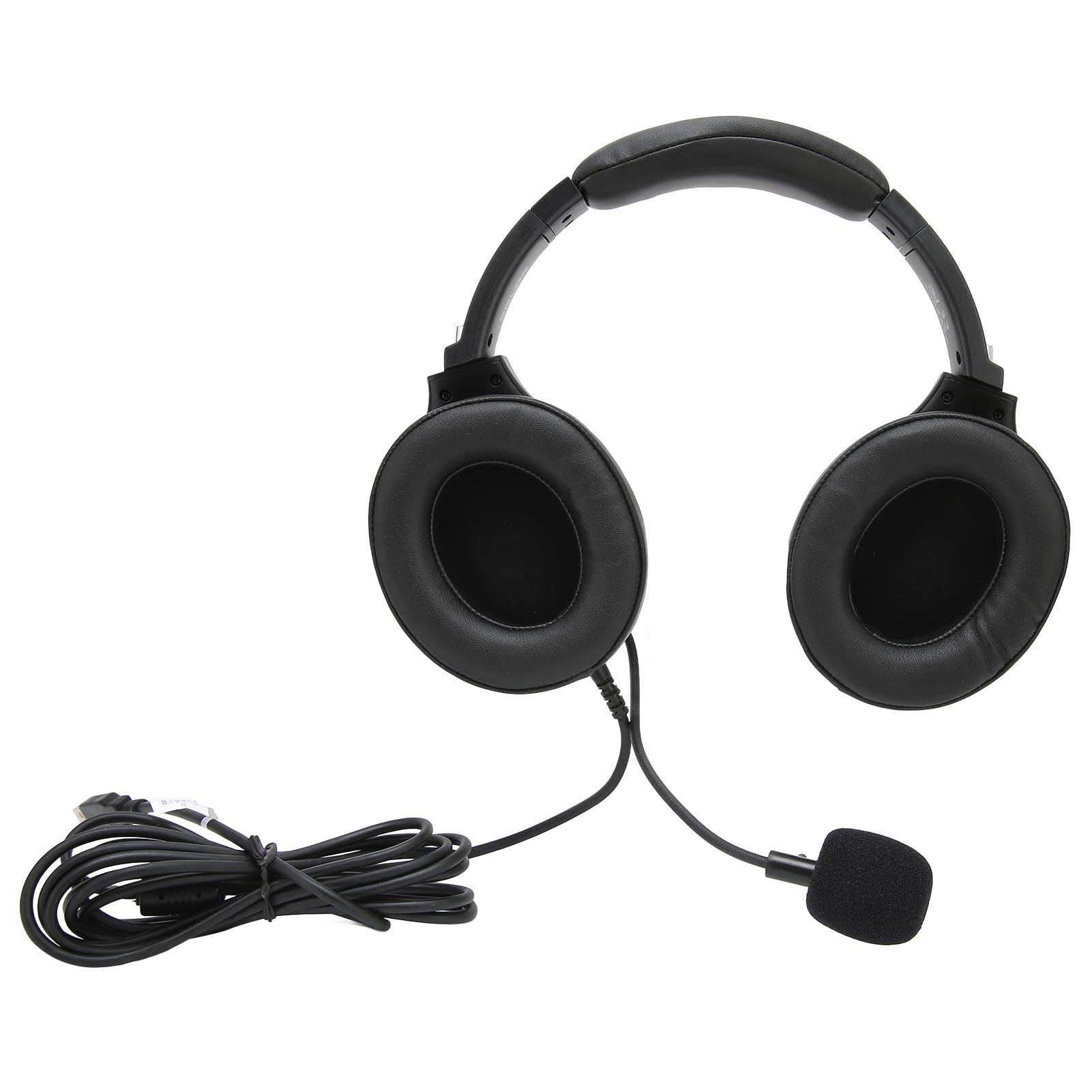 Shanrya Computer Headphones with ENC Noise Cancelling - Wired Headset for Online Classes, Office Work & Gaming - Comfortable Over-Ear Design for Long Study Sessions