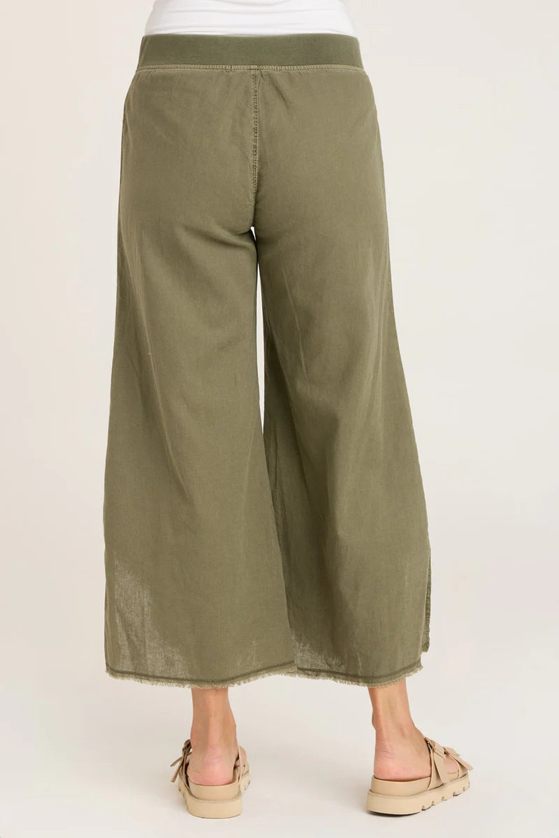 Astri Pants - Kombu Pigment Dye Casual Trousers for Women | Comfortable & Stylish | Perfect for Everyday Wear, Office & Outings