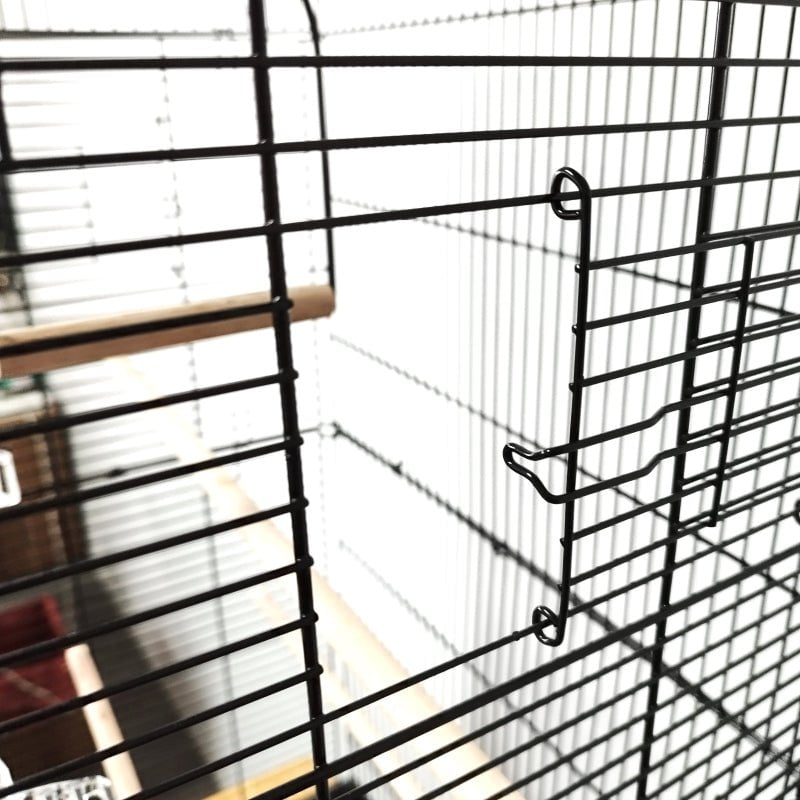 DAYANG 614 Large Black Bird Cage 47x36x92cm - Spacious Aviary for Parrots, Cockatiels & Finches - Perfect for Home, Garden or Pet Store Display