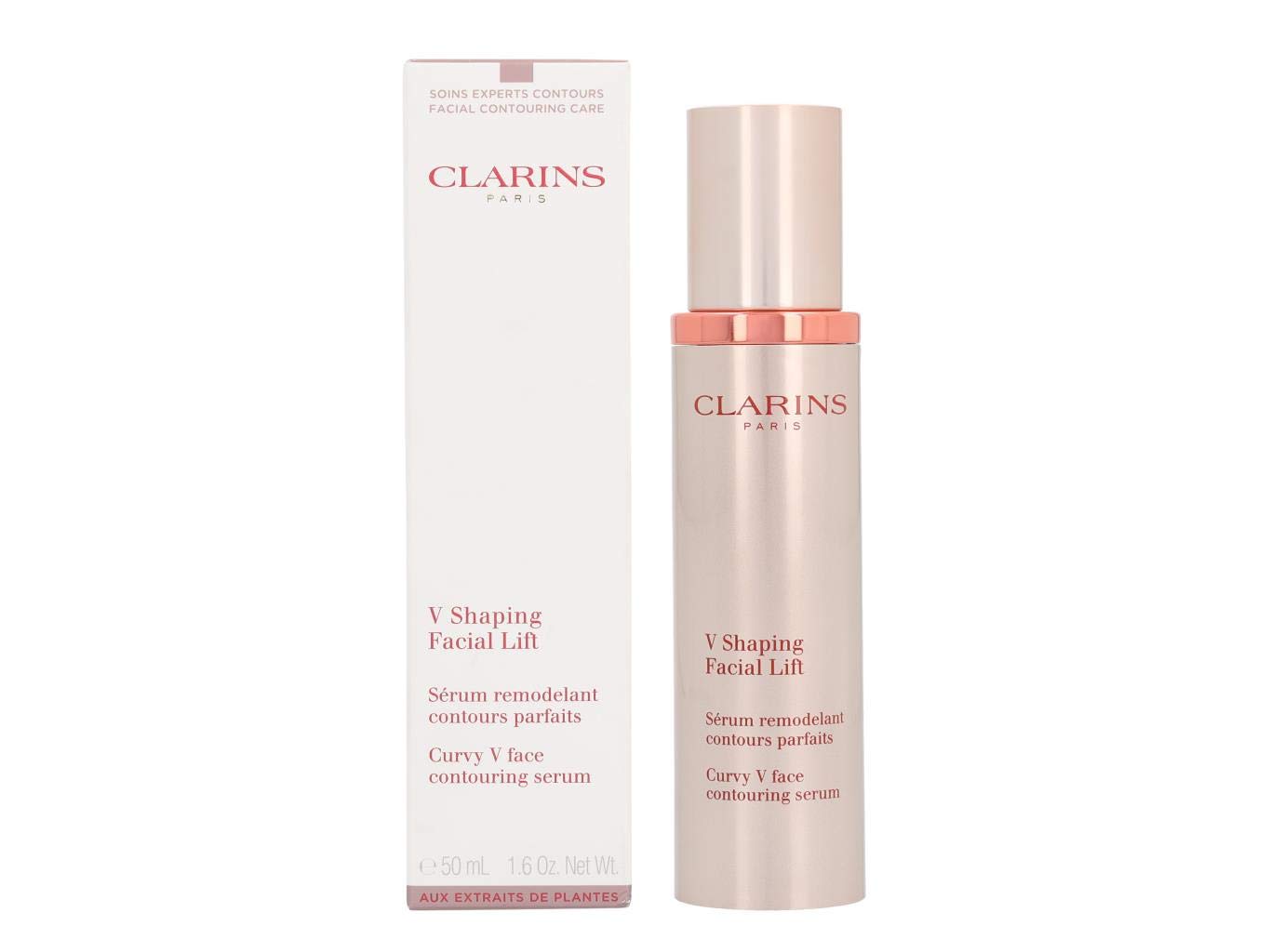 Clarins V Shaping Facial Lift Serum - 50ml / 1.6 oz - Anti-Aging Face Firming & Lifting Cream for Women - Day & Night Moisturizer for Wrinkles & Fine Lines - Perfect for Mature Skin Care Routine