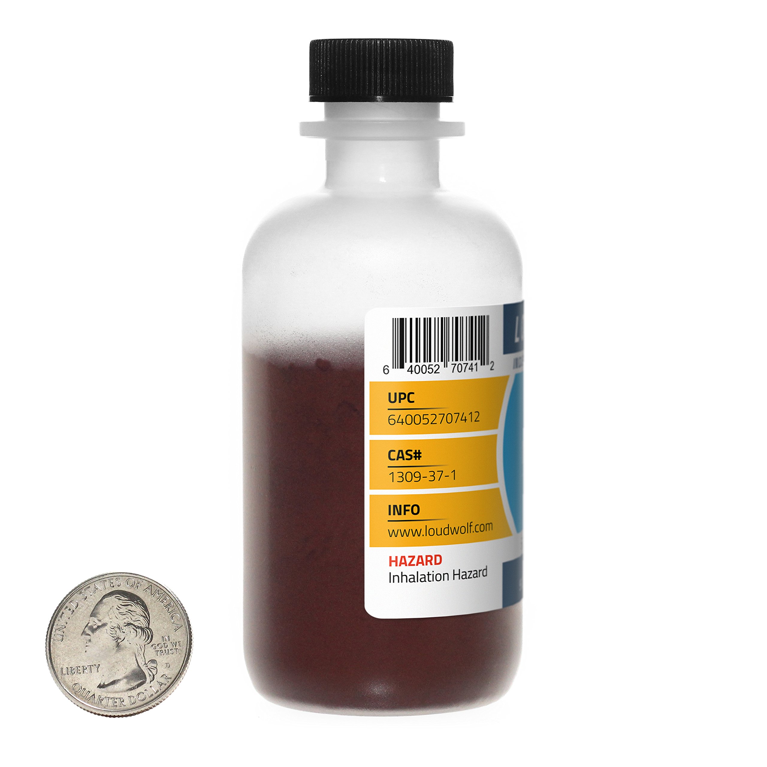 99.7% Pure Iron Oxide Red Powder - 25 Micron Particle Size - 10 Ounces (283g) for Metal Polishing, Concrete Staining & DIY Pigments