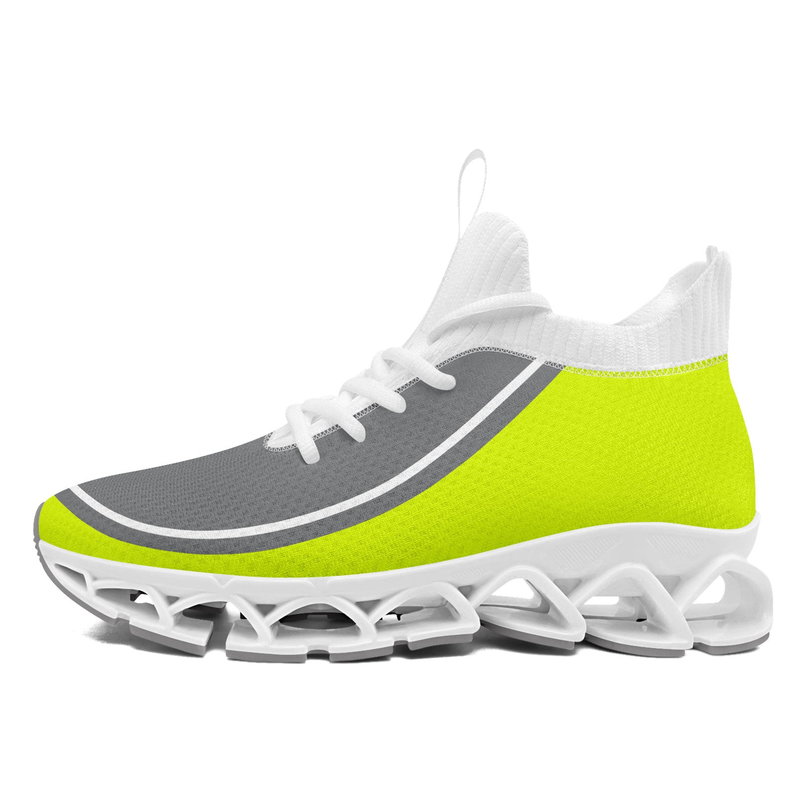 Custom Green & Gray Maxsoul Personalized Sneakers - Breathable Comfort Shoes for Men & Women (FN030XD D020388) - Perfect for Running, Gym Workouts & Casual Wear