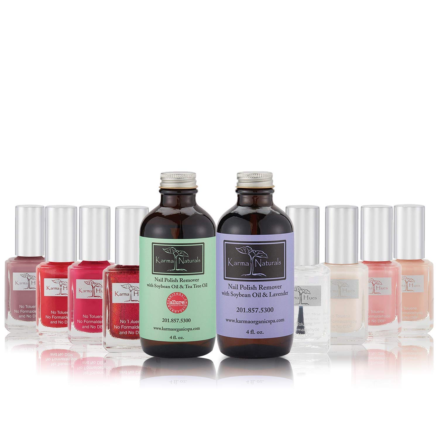 Christmas Nail Polish Set - Natural Base Coat & Non-Toxic Remover | Vegan, Cruelty-Free Nail Art Kit (10-Pack) for Holiday Parties & Gift Giving