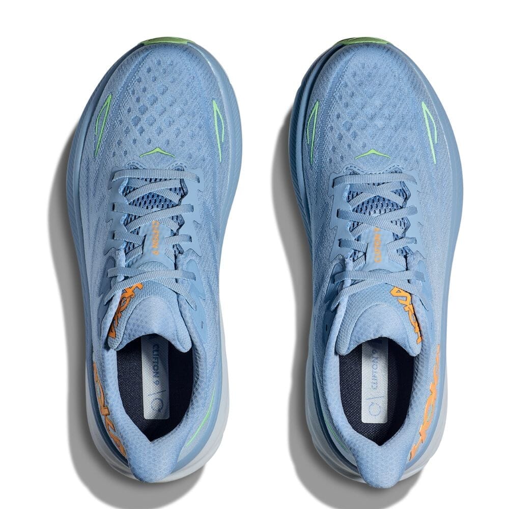 Hoka Men's Clifton 9 Wide Running Shoes - Lightweight Cushioned Sneakers for Road & Trail | Perfect for Jogging, Gym Workouts & Daily Walking