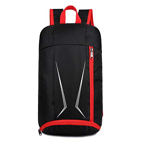 Unisex Lightweight Foldable Waterproof Hiking Backpack - 25x17x40cm for Outdoor Travel, Camping & Daily Use (Black/Red) - Perfect for Hiking, Commuting & Weekend Adventures