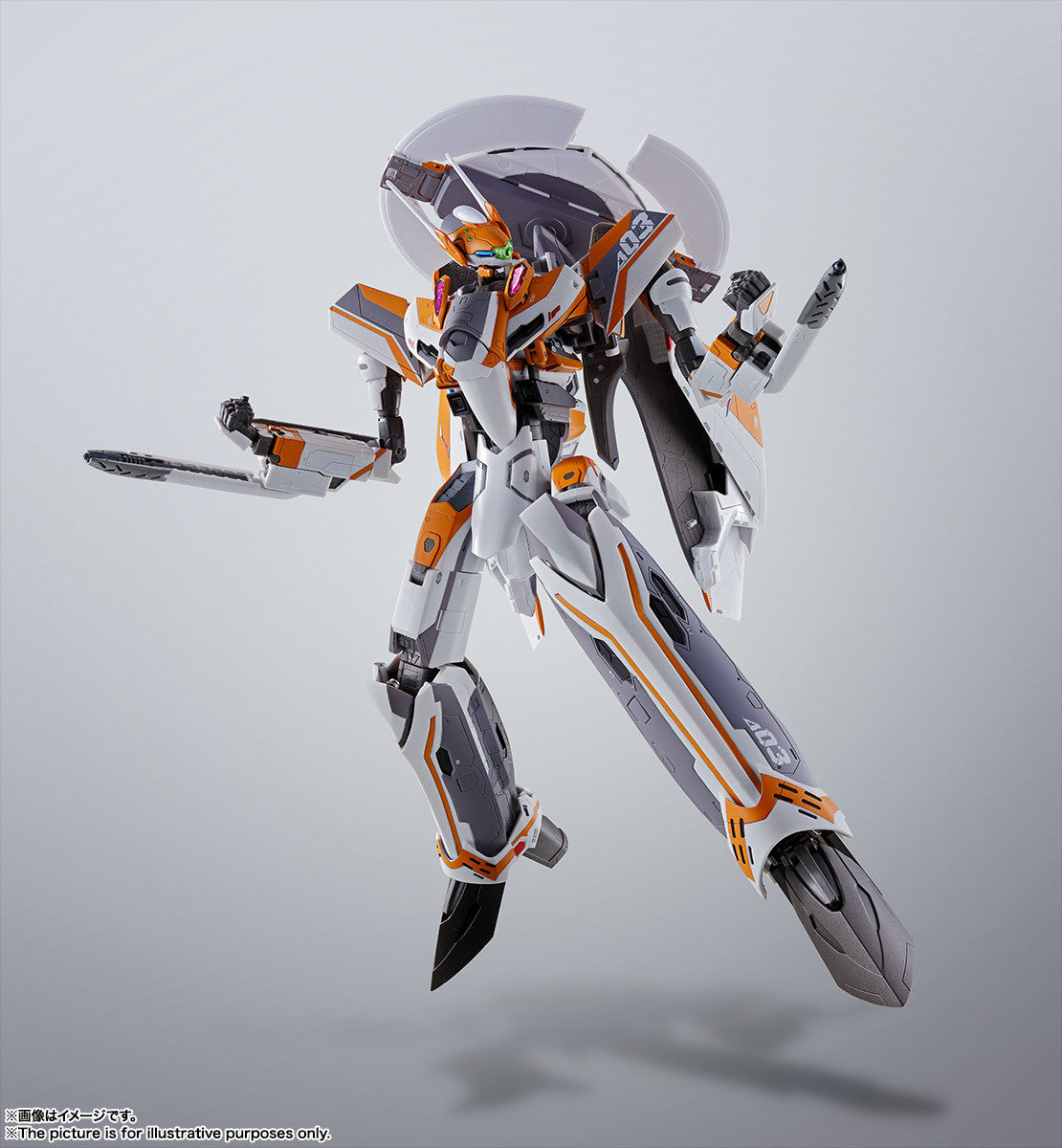 Bandai DX Chogokin Macross Delta VF-31E Siegfried Super Dimension Fortress Action Figure - Collectible Anime Model for Display & Play
