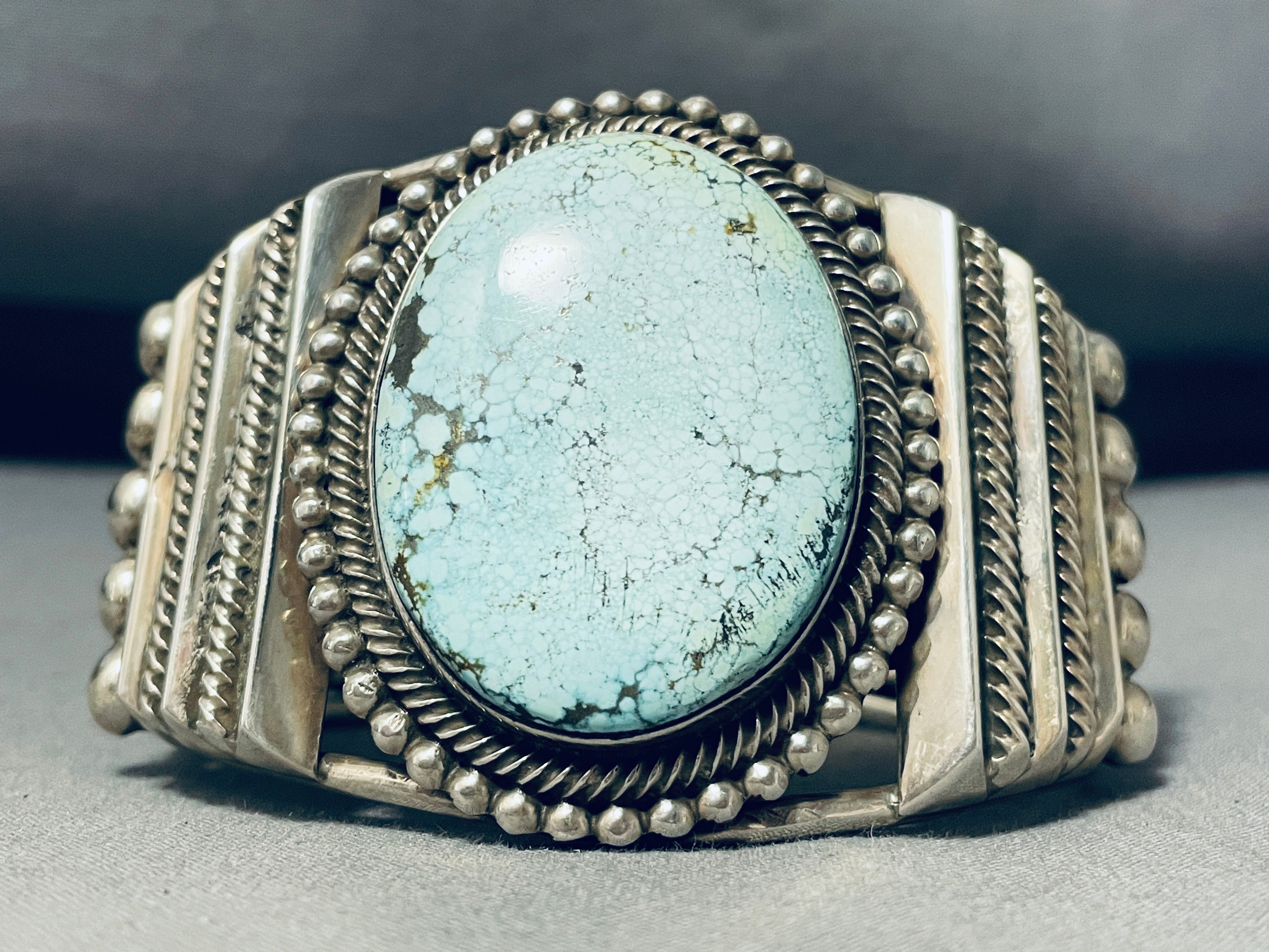 134g Genuine Navajo Dry Creek Turquoise Sterling Silver Bracelet - Handmade Native American Jewelry for Women, Boho Chic Accessories, Gift for Her, Perfect for Weddings & Special Occasions