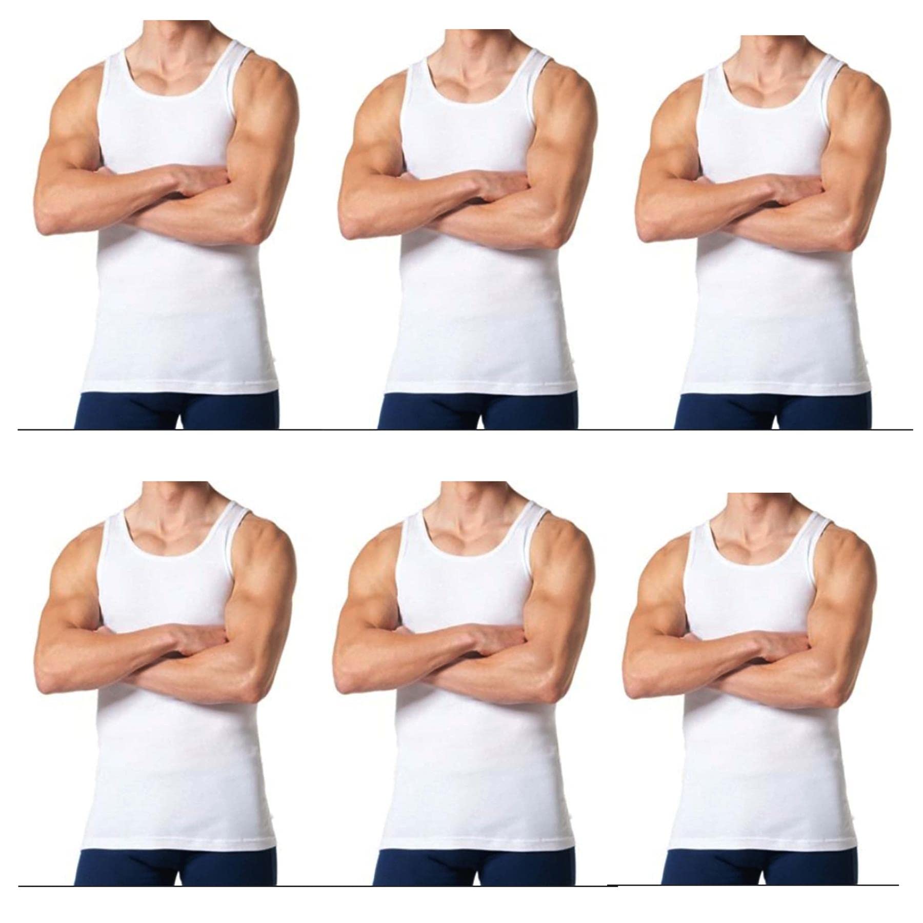 Men's White Ribbed Warm Vest - Slim Fit Thermal Undershirt for Layering, Winter Wear & Casual Outfits | Perfect for Work, Outdoor Activities & Everyday Comfort