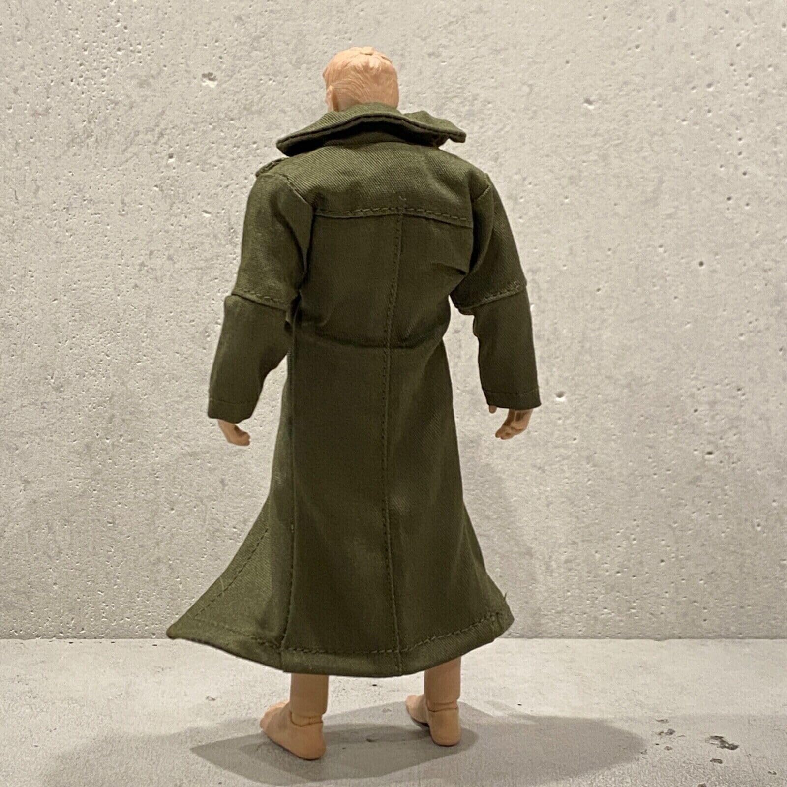 1/12 Scale Custom Handmade Green Wired Trench Coat for Mezco Marvel Legends Action Figures - Perfect for Collectors & Diorama Displays