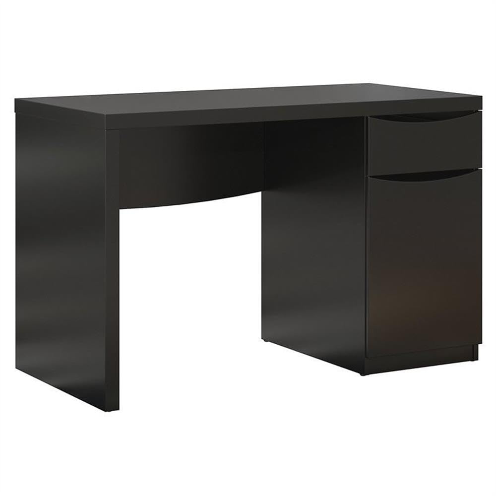 Atlin Designs Classic Black Traditional Computer Desk - Home Office Desk for Work & Study, Perfect for Remote Work & Online Classes