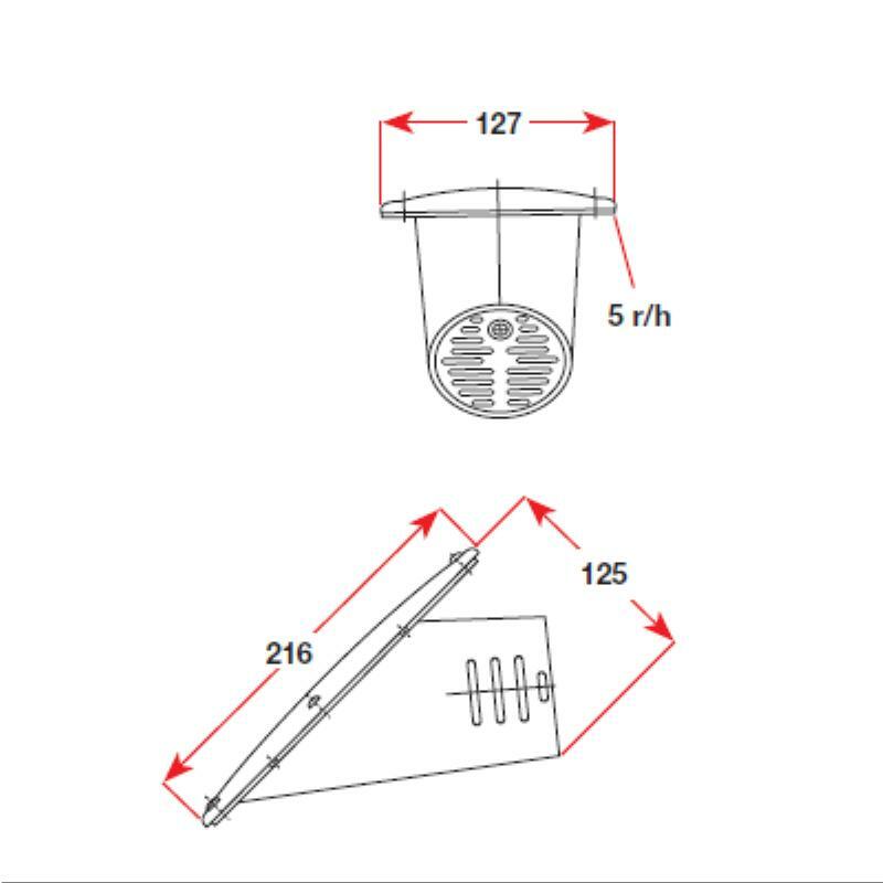 Barnegat Light Hull Light Mini Medium Flare (Pair) - High Visibility Marine Navigation Lights for Boats, Kayaks & Watercraft - Perfect for Night Sailing & Fishing Safety