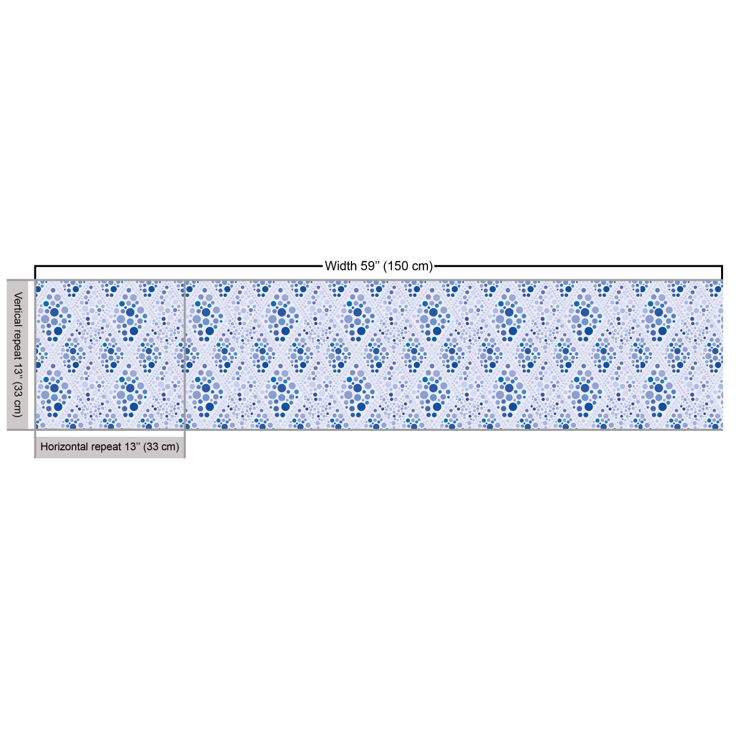 Ambesonne Abstract Fabric by The Yard - Pastel Rhombus & Bubble Pattern Contemporary Decorative Fabric for Upholstery, Curtains, Pillows & Home Decor (10 Yards, Ceil Blue) | Perfect for DIY Projects, Sofa Covers & Wall Hangings
