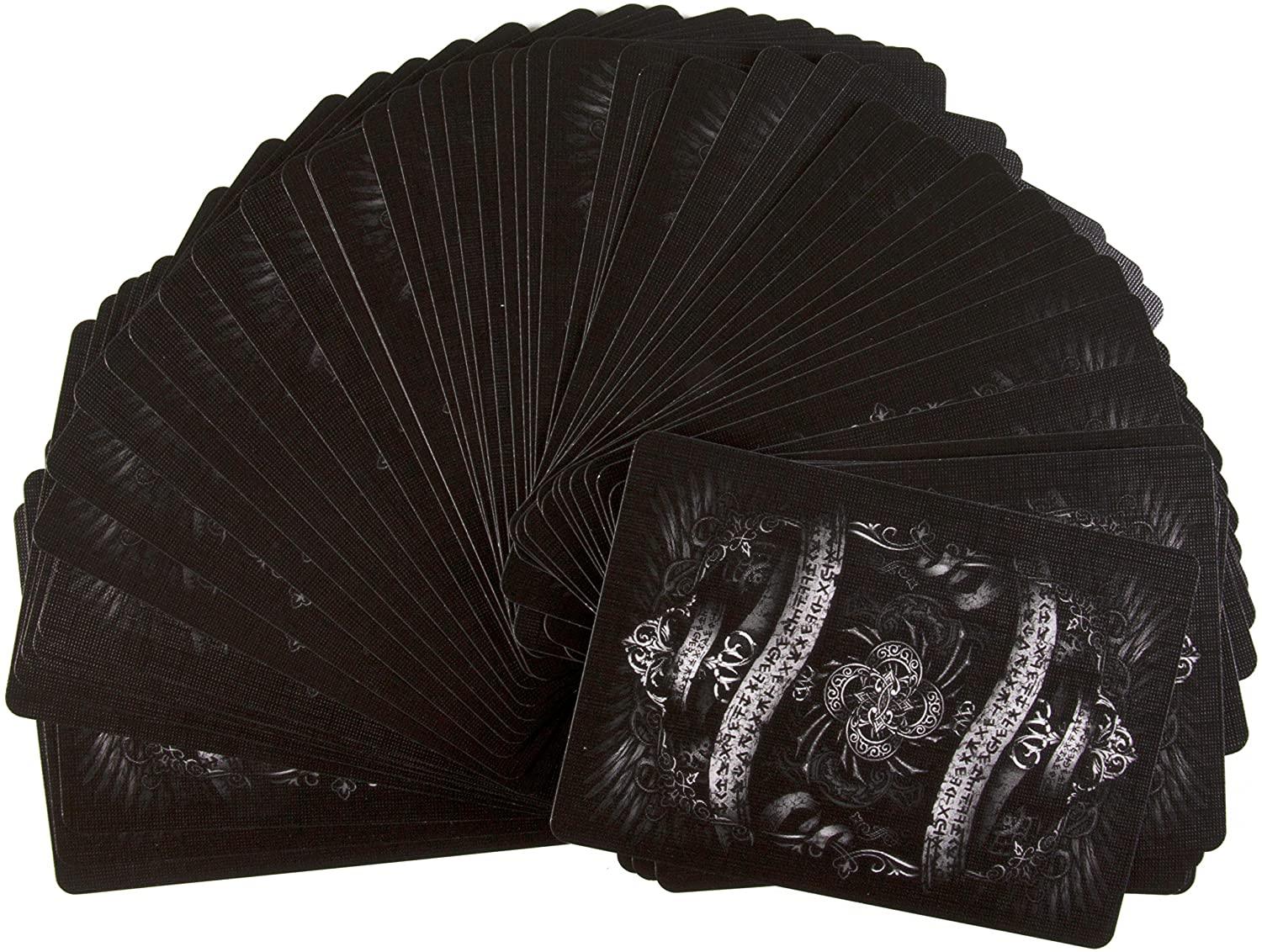 Black Arcane Playing Cards - Premium Gothic Style Deck for Magic Tricks, Poker & Cardistry | Perfect for Game Nights, Collectors & Performers
