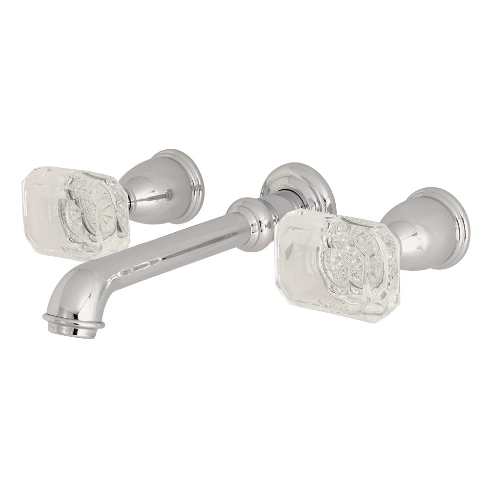 Kingston Brass KS7121WQL Krystal Onyx Bathroom Faucet - 10-7/16