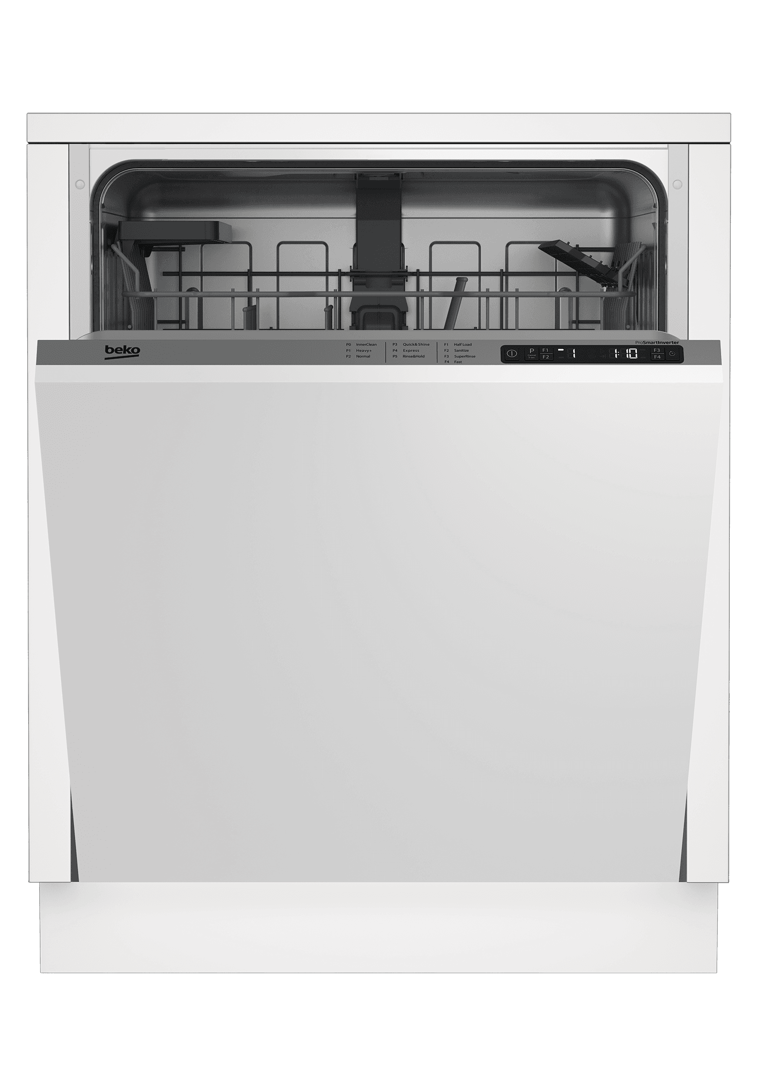 Beko DIN25401 Full Size Dishwasher - 14 Place Settings, 48 dB Quiet Operation, Panel Ready Fully Integrated Dishwasher for Modern Kitchens | Perfect for Large Families & Entertaining Guests