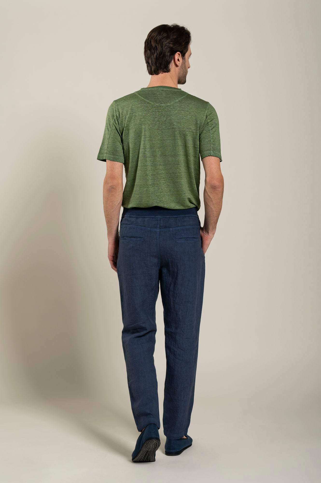 Men's Casual Melange Drawstring Pants - Comfortable Lounge & Travel Joggers for Relaxing at Home or Outdoor Activities