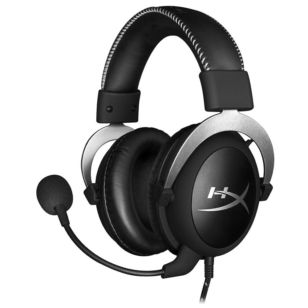 HyperX Cloud Pro Gaming Headset - Silver - Noise Cancelling Over-Ear Headphones with Mic & In-Line Audio Control for PS4, Xbox One, PC & Mobile Gaming - Perfect for Esports, Streaming & Online Chat (HX-HSCL-SR/NA)