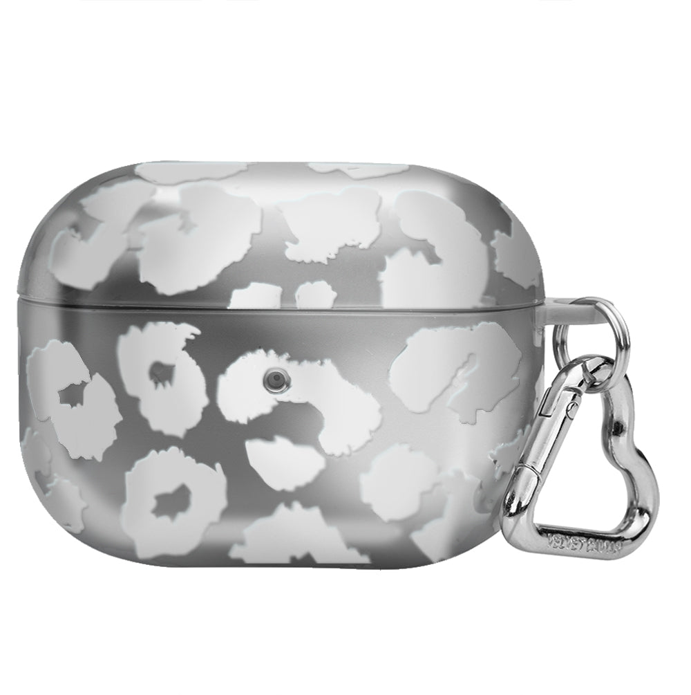Stylish Chrome Leopard Print AirPods Case - Protective Cover for AirPods 1/2/3 & Pro - Trendy Accessory for Gym, Travel & Everyday Use