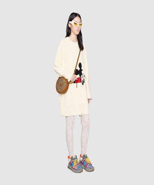 Gucci Disney x Gucci Around Shoulder Bag for Women - Luxury Crossbody Bag with Mickey Mouse Print - Perfect for Travel, Shopping & Everyday Use