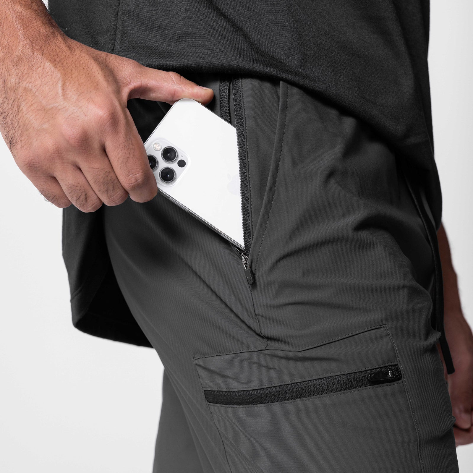 ASRV Tetra Lite Standard Zip Jogger - Men's Lightweight Running Pants with Zippered Pockets for Gym, Workout & Outdoor Activities