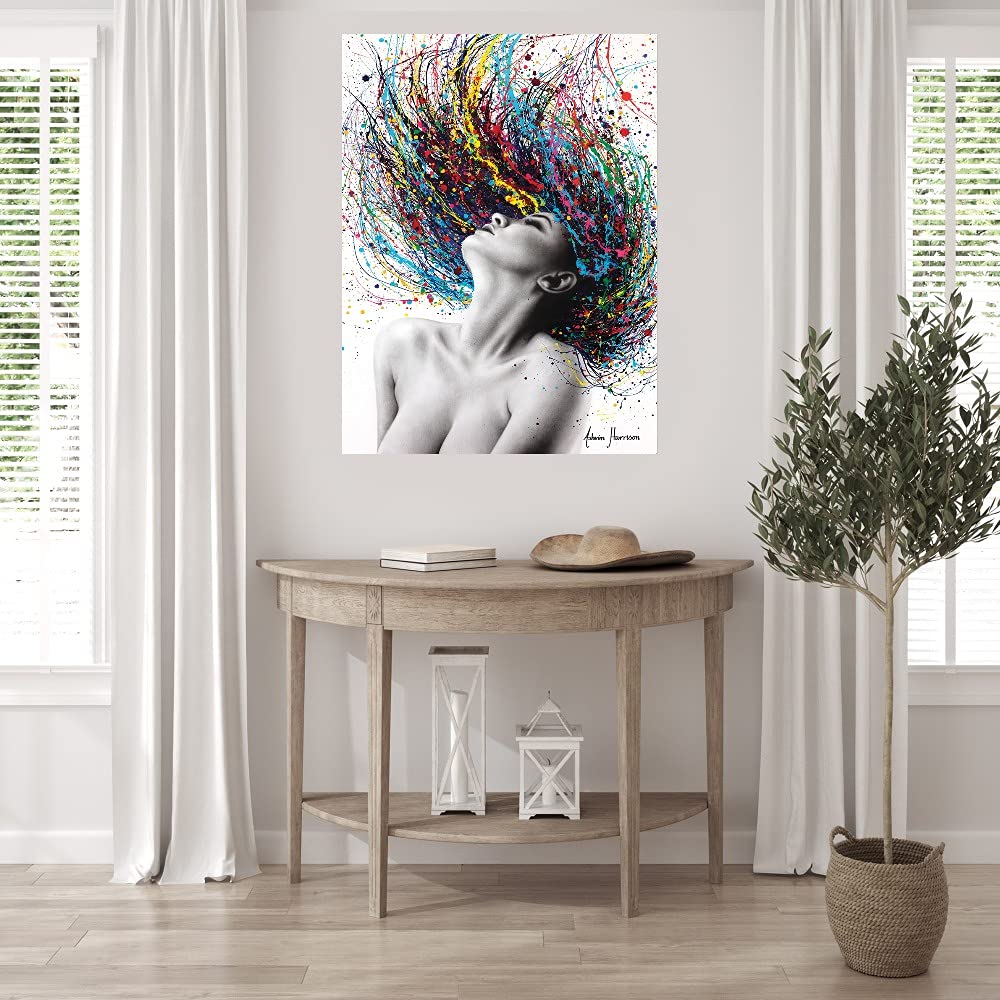 Believe in Tomorrow Fine Art Canvas Wall Decor by Ashvin Harrison - 24x32 Inch Ready to Hang Painting for Living Room, Bedroom, Office & More - Inspirational Home & Office Wall Art