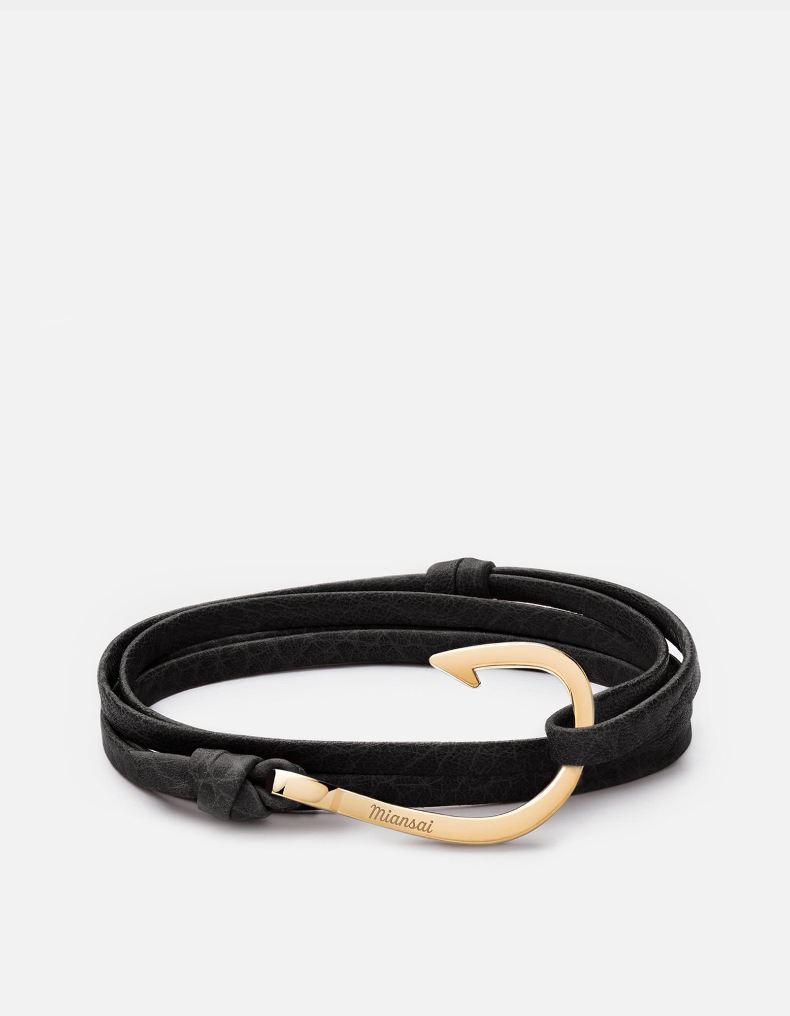 Hook Leather Bracelet for Men & Women - Adjustable Gold Plated Leather Cuff Bracelet - Stylish Boho Jewelry for Casual Wear, Gifts & Everyday Fashion
