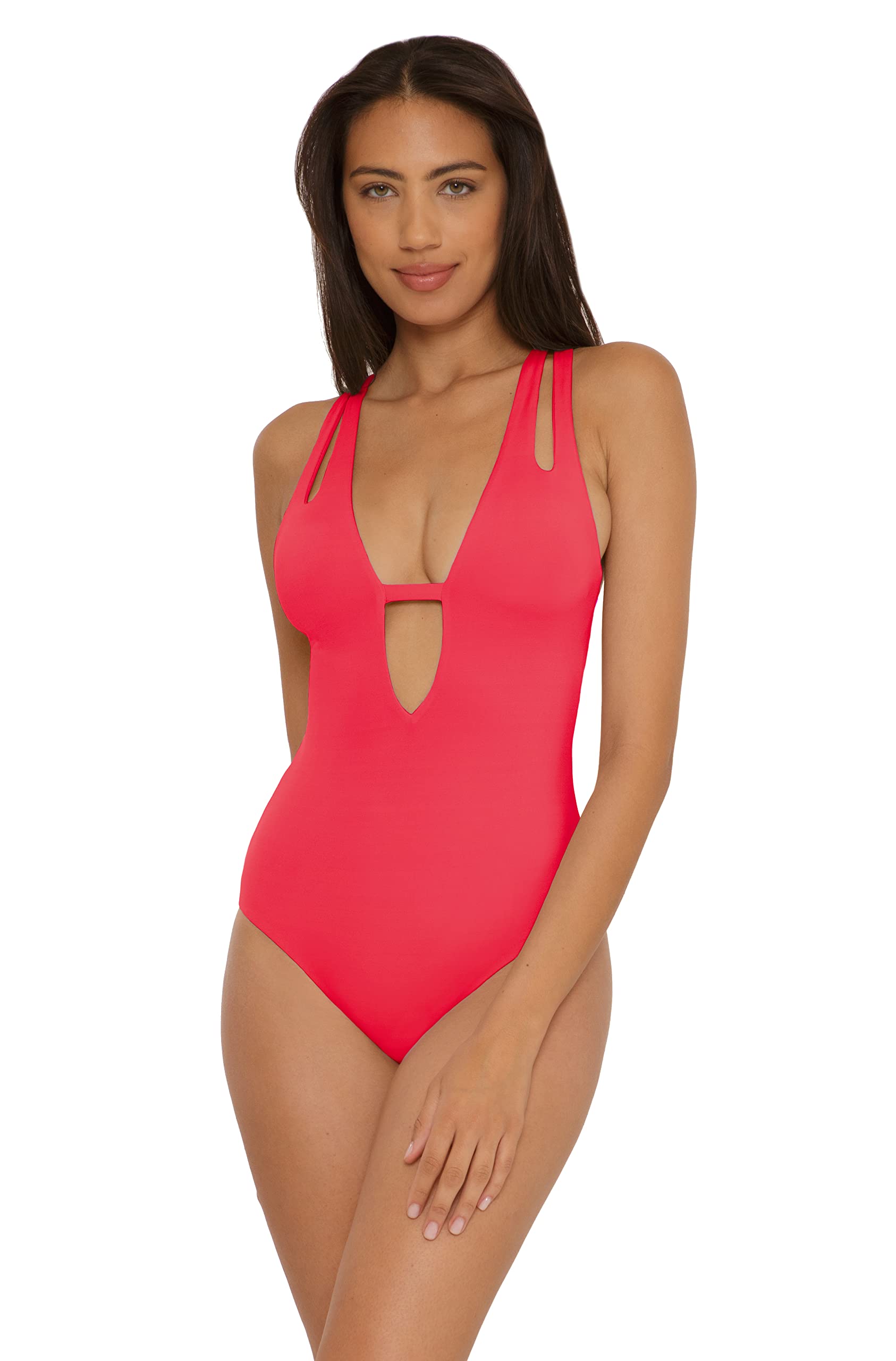 Becca by Rebecca Virtue Women's One Piece Swimsuit - Standard Color Prism | Flattering Bathing Suit for Beach, Pool & Vacation | Tummy Control & Comfortable Fit