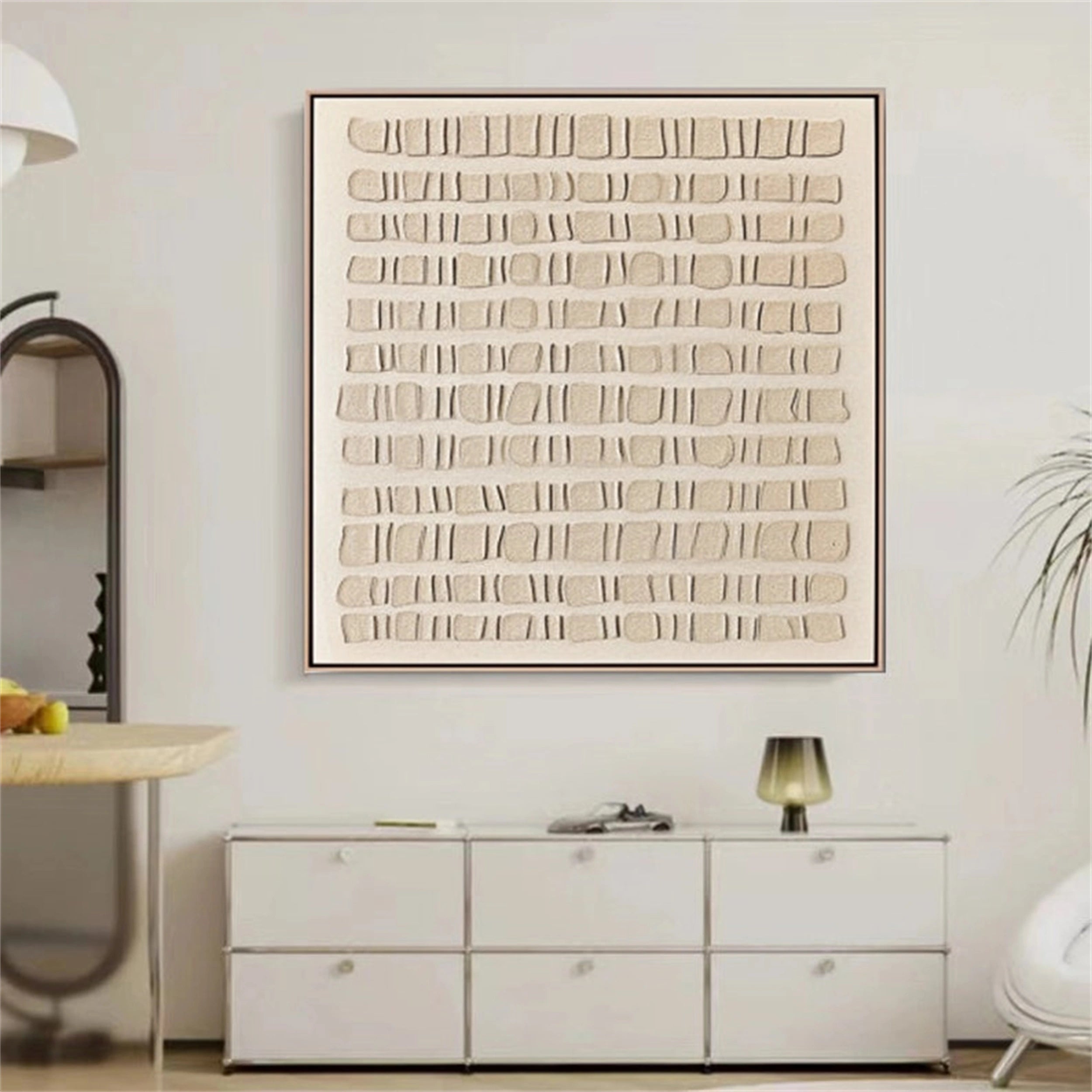 Beige & Brown Abstract Wall Art Print #BB085 - Modern Home Decor for Living Room, Bedroom & Office