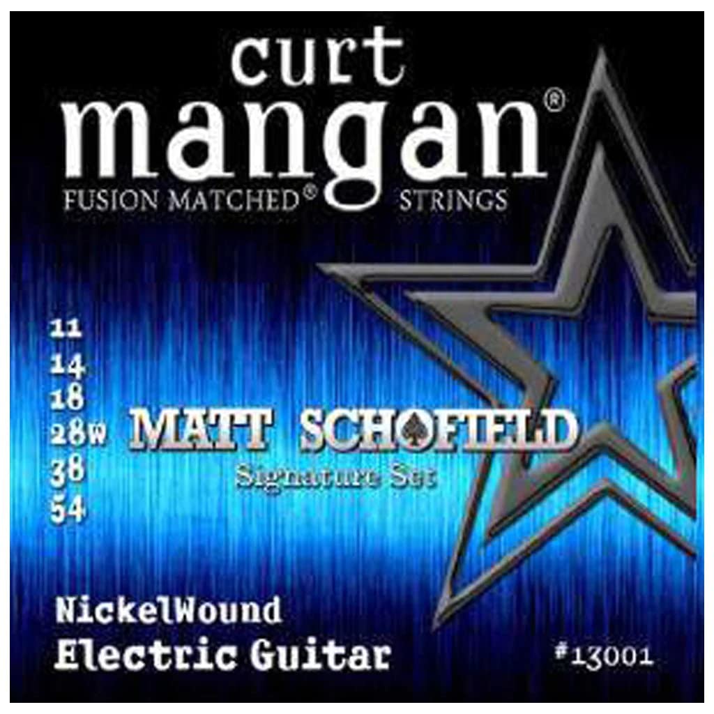 Curt Mangan Matt Schofield Signature 11-54 Electric Guitar Strings - Premium Nickel Wound for Blues & Rock Performance on Stage & Studio