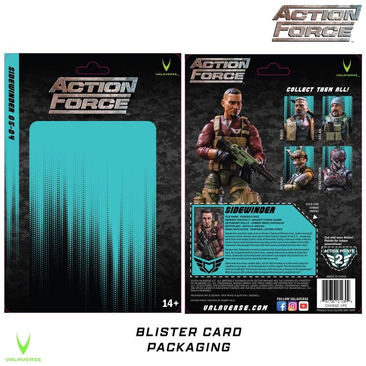 Sidewinder Action Force Series 5 1/12 Scale Collectible Military Action Figure - Perfect for Display, Photography & Action Figure Enthusiasts