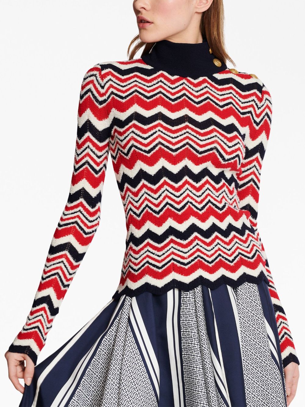 Balmain Multicolor Sweaters for Women - Luxury Knitwear for Fall & Winter Fashion | Perfect for Casual Outfits, Office Wear & Evening Events