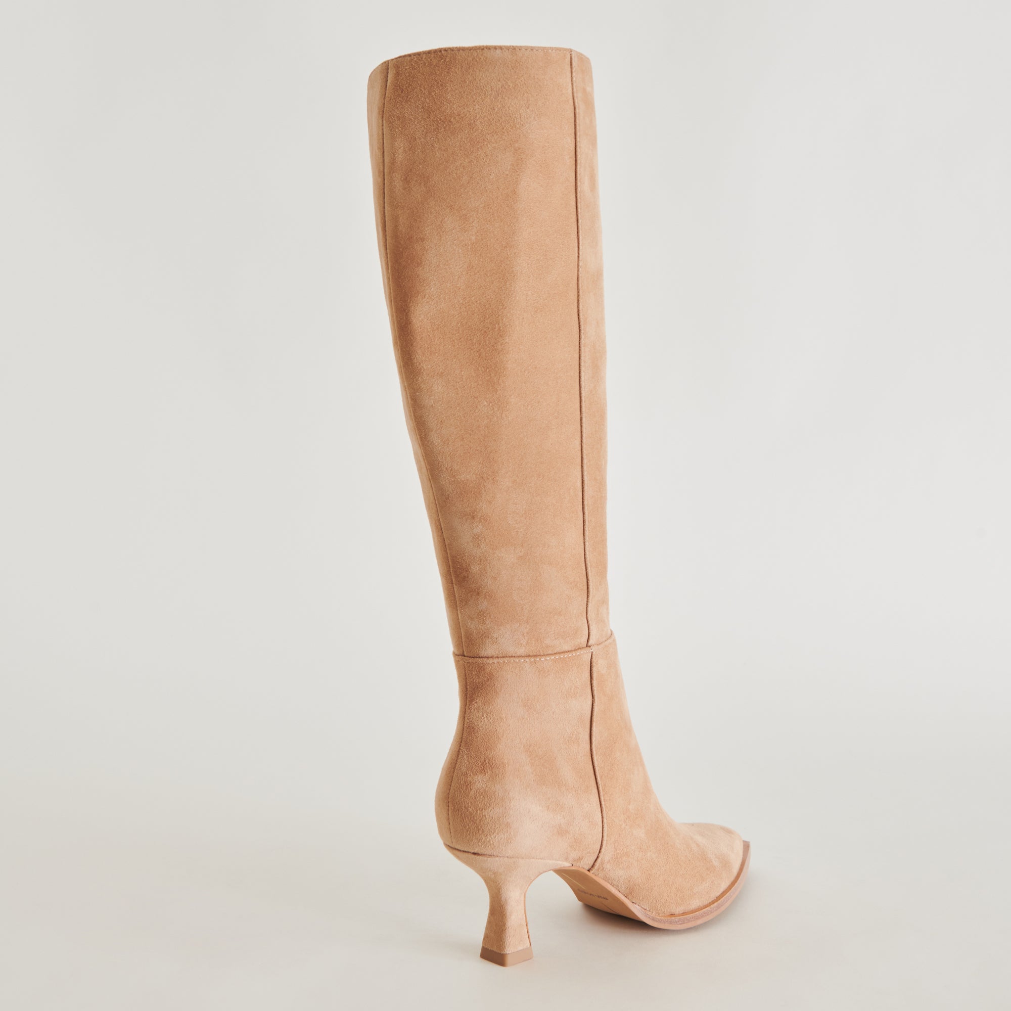 AUGGIE Wide Calf Boots for Women - Camel Suede Ankle Boots | Comfortable & Stylish for Fall, Winter & Casual Outfits