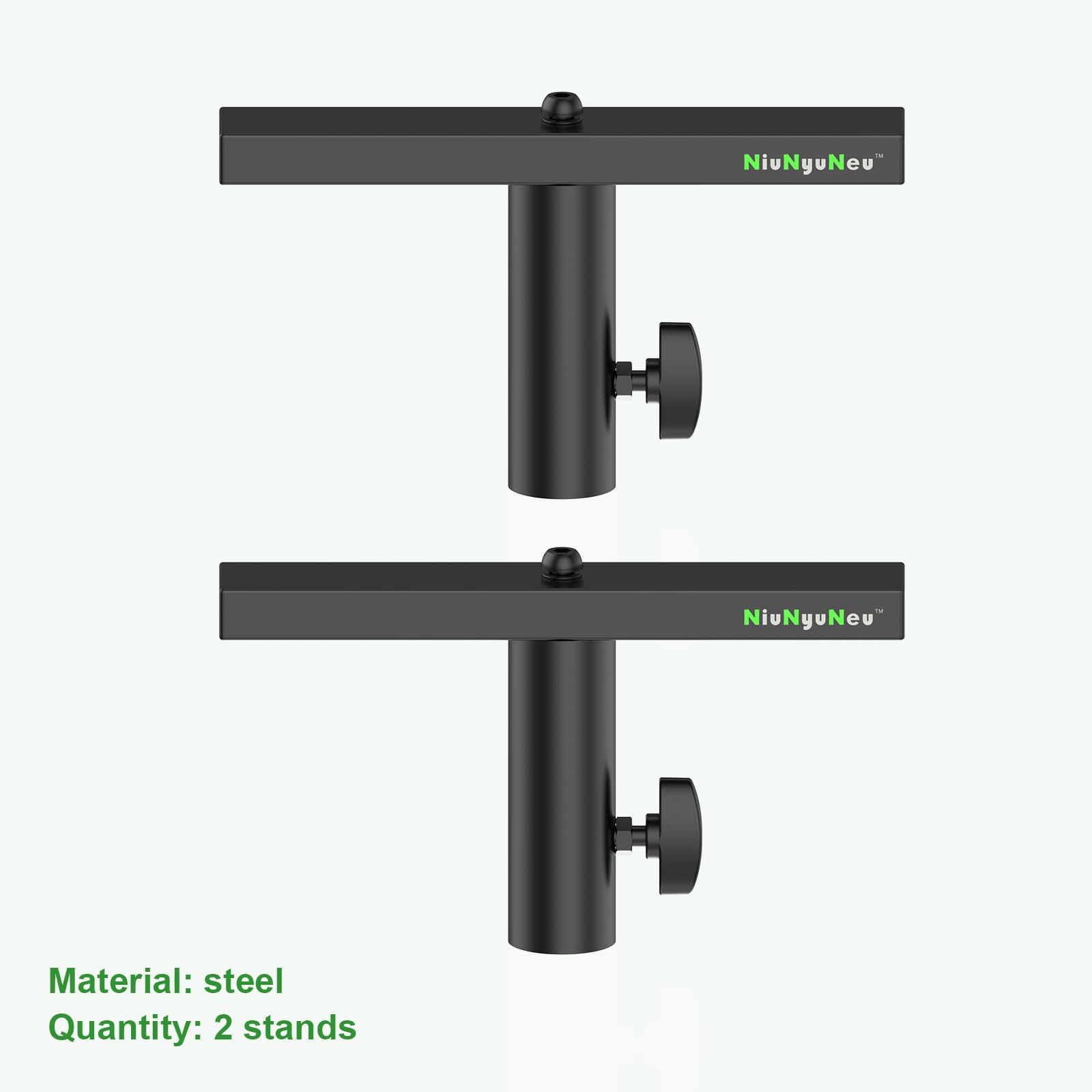 DJ Lighting Stand Cross Bar - T-Bar Extension for Speaker Stand & Tripod Mount | Professional Stage Light Rigging for Clubs, Concerts & Events