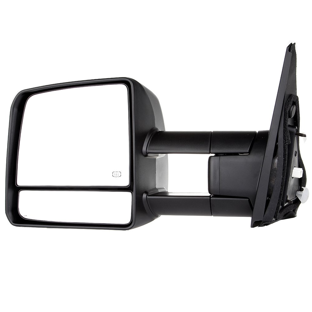 AUTOMUTO Power Heated Towing Mirror with Turn Signal Light - Left Side (LH) Driver Side, Black Housing, Compatible with 2007-2016 Toyota Tundra - Perfect for Towing, Off-Roading & Night Driving