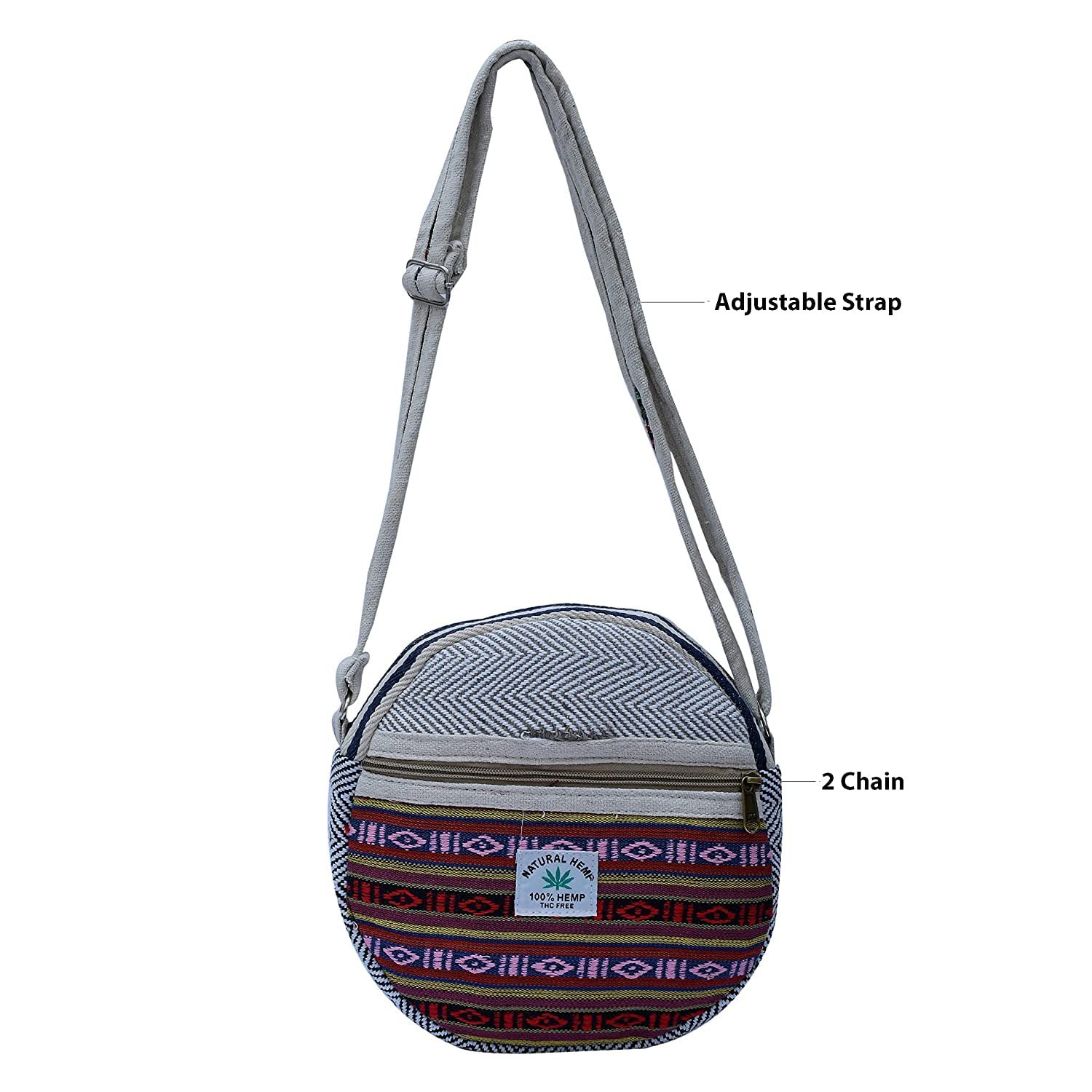 ANESHA Premium Round Sling Backpack - Lightweight Crossbody Chest Bag for Women & Men - Compact Travel Daypack for Hiking, Cycling, Commuting & Daily Use