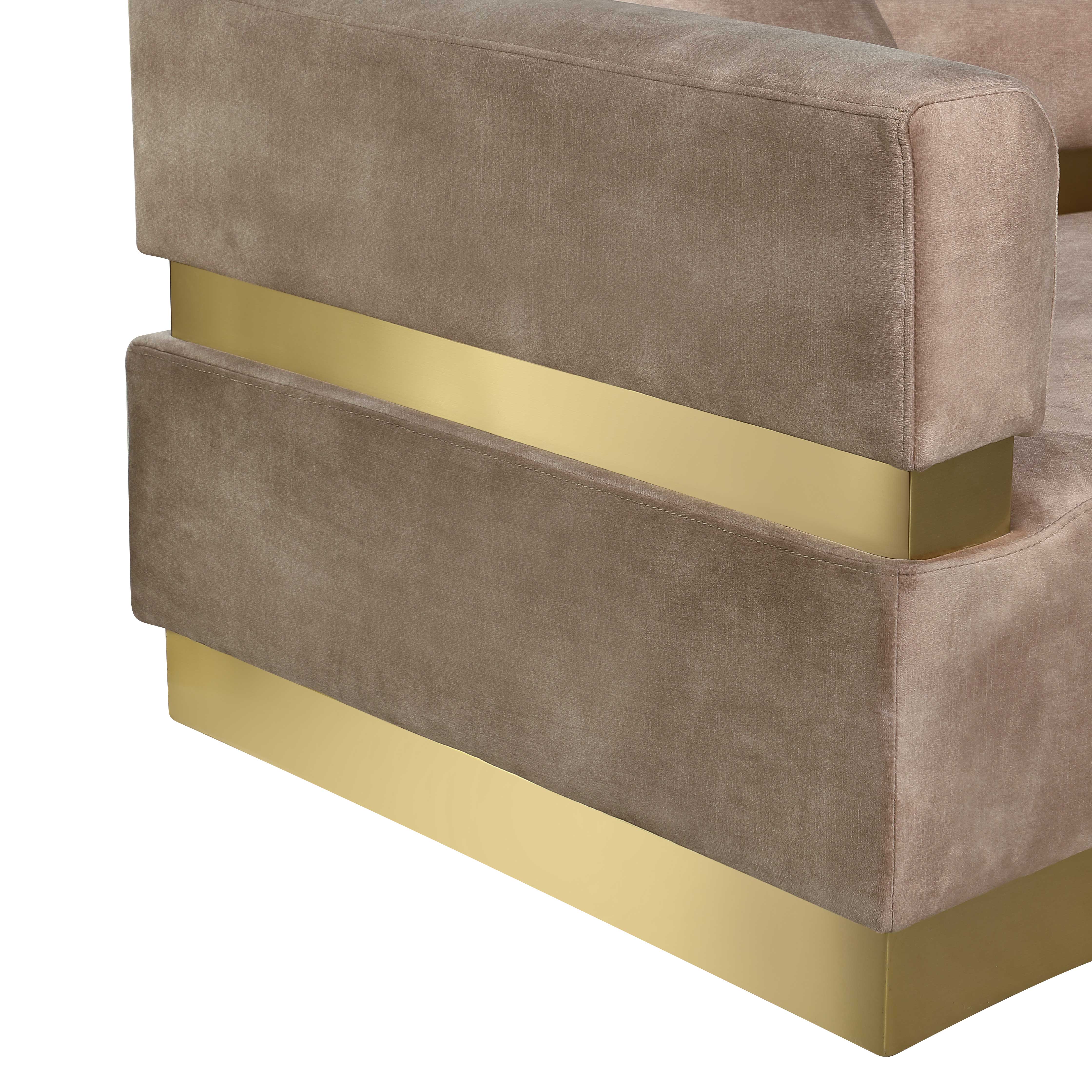 Belsa Velvet 2-Piece Sectional Sofa Set - Modern L-Shaped Couch with Soft Velvet Upholstery for Living Room, Lounge & Family Room Comfort