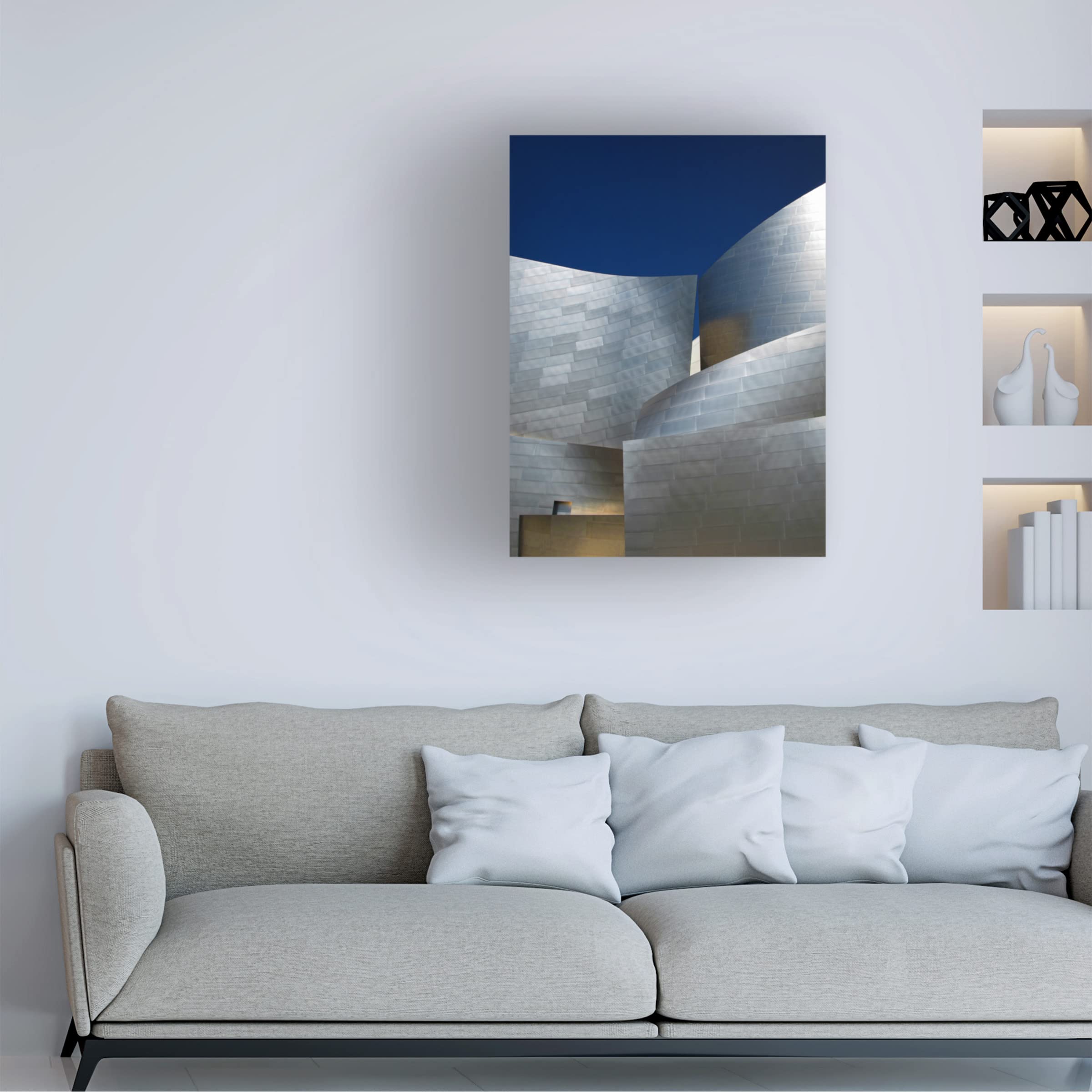 Trademark Fine Art 'Overtures' Canvas Wall Art by Mathilde Guillemot - Abstract Painting for Living Room, Bedroom & Office Decor